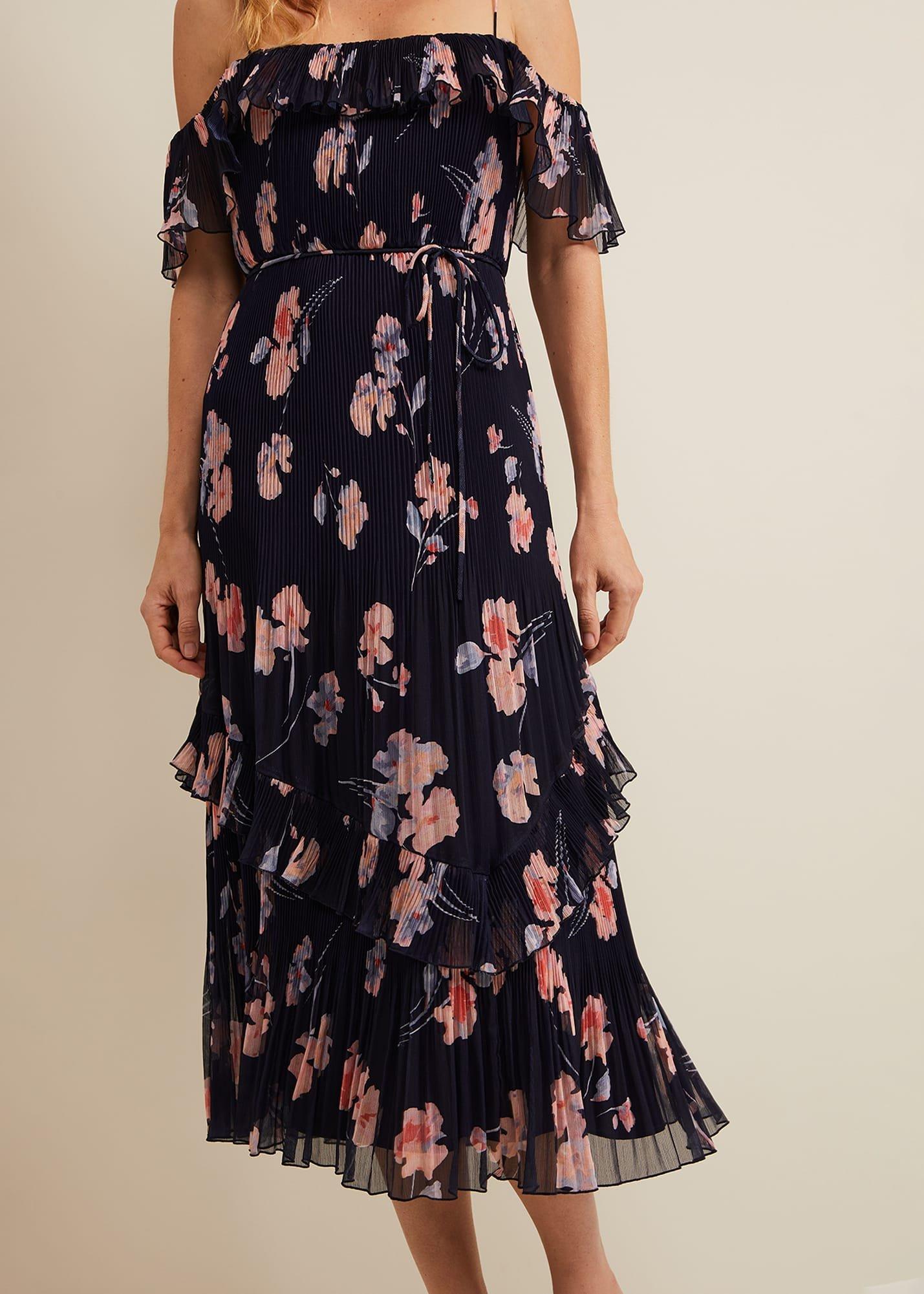 Bridie Printed Midi Dress
