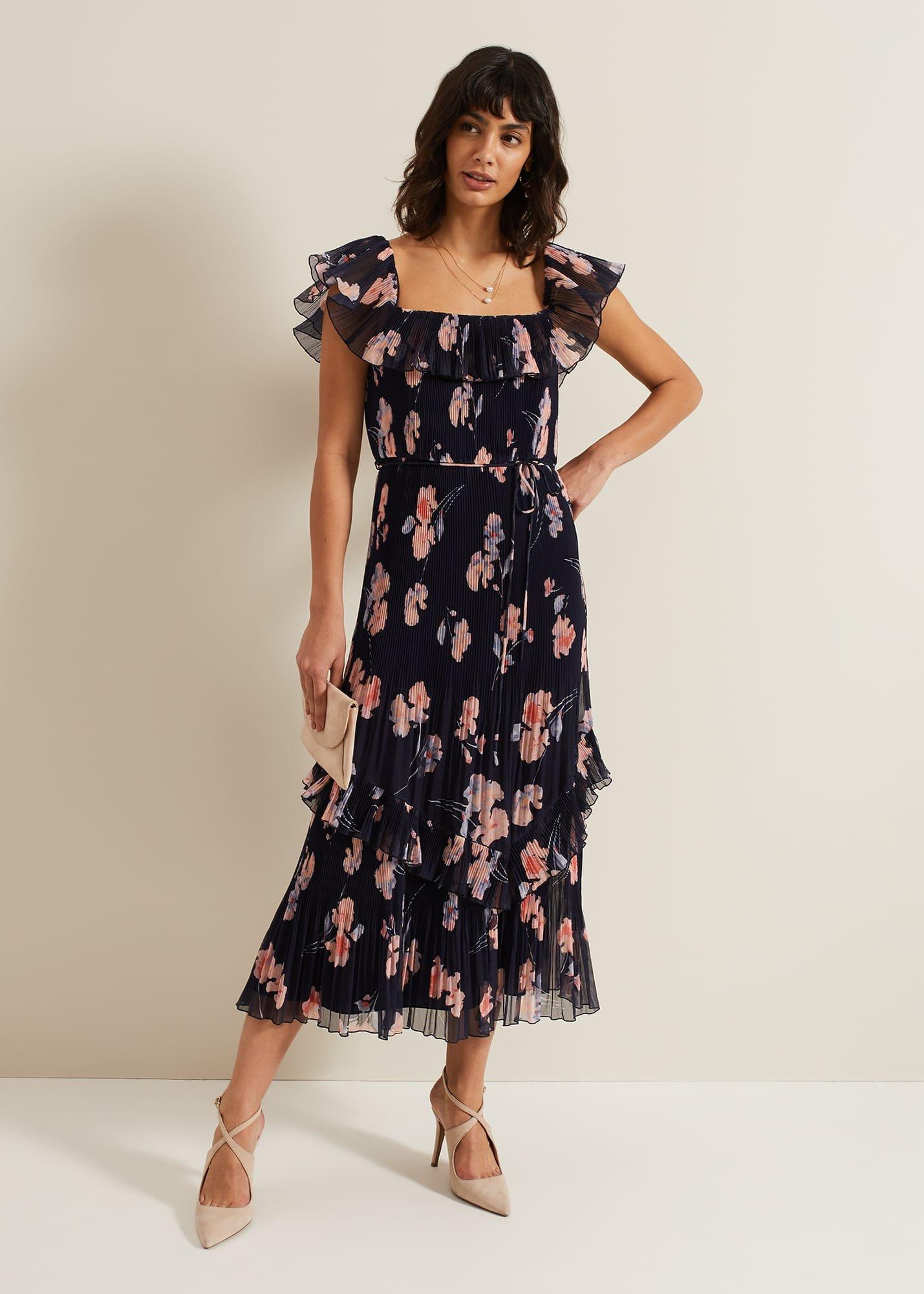 Bridie Printed Midi Dress