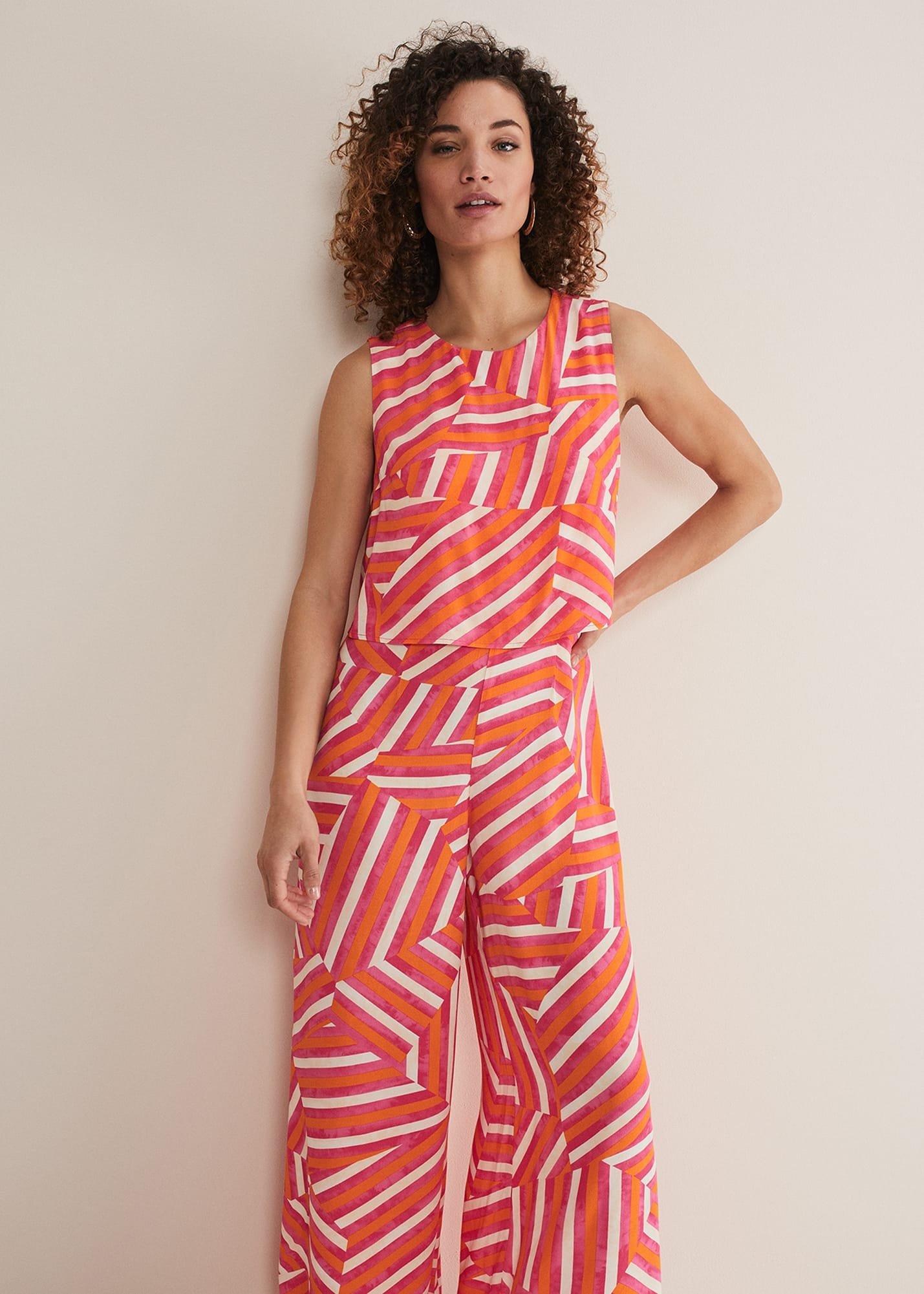 Aubrey Striped Wide Leg Jumpsuit