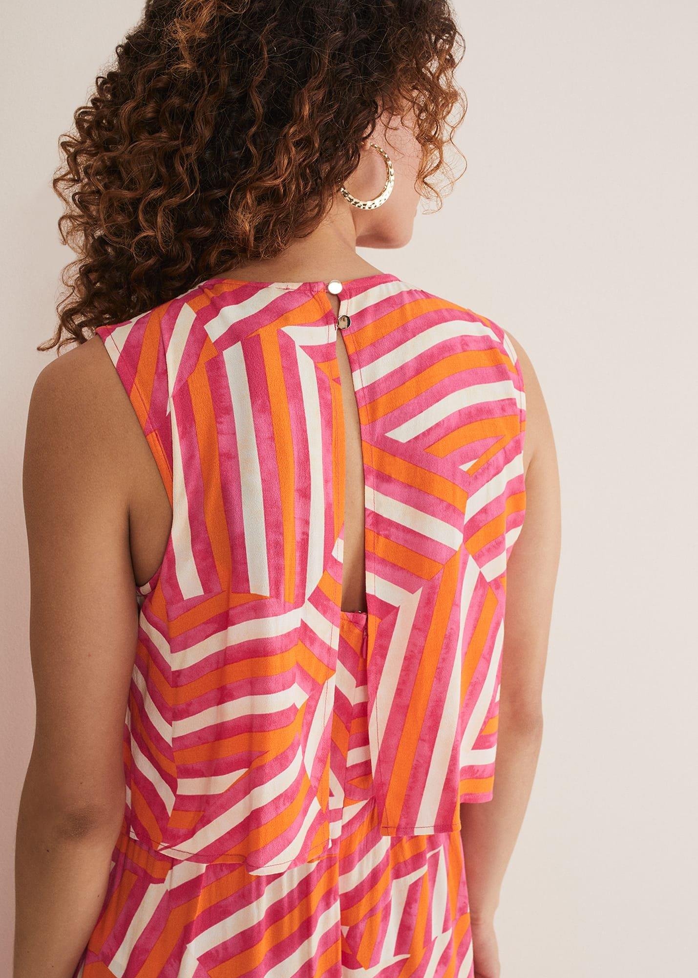 Aubrey Striped Wide Leg Jumpsuit