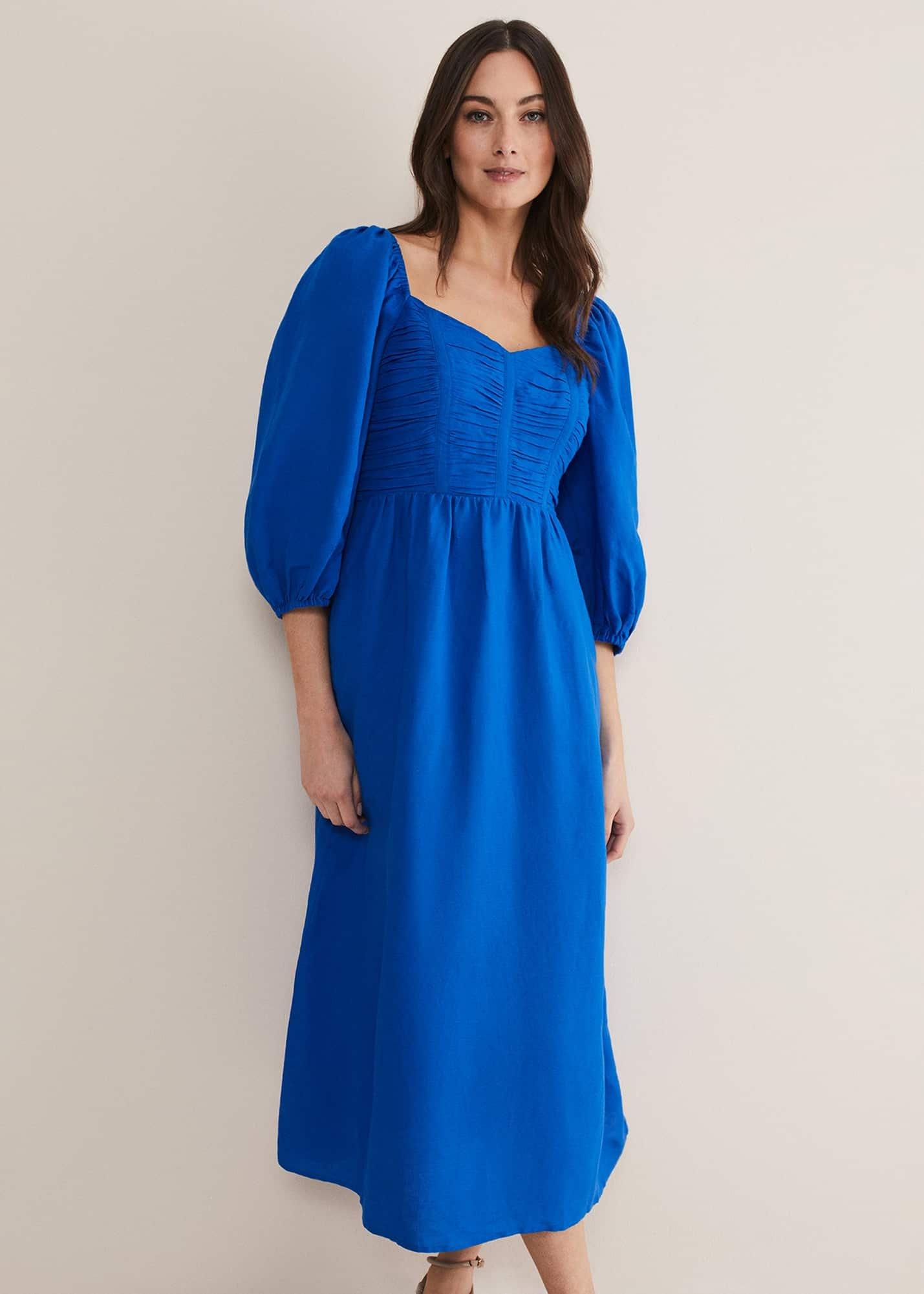 Celila Linen Midi Dress
