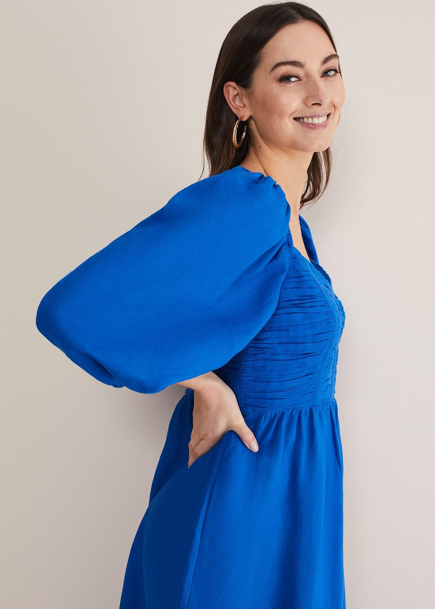 Celila Linen Midi Dress