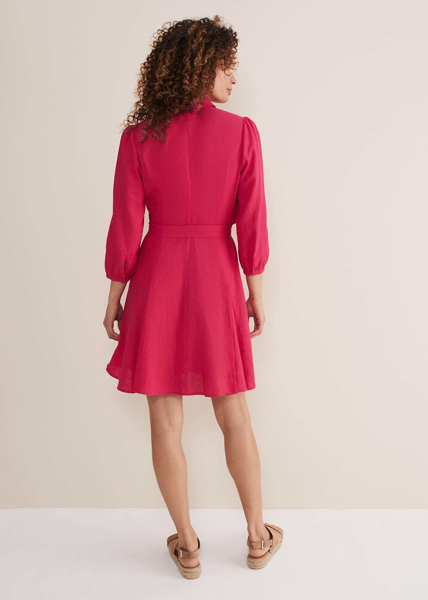 Lucie Linen Shirt Dress