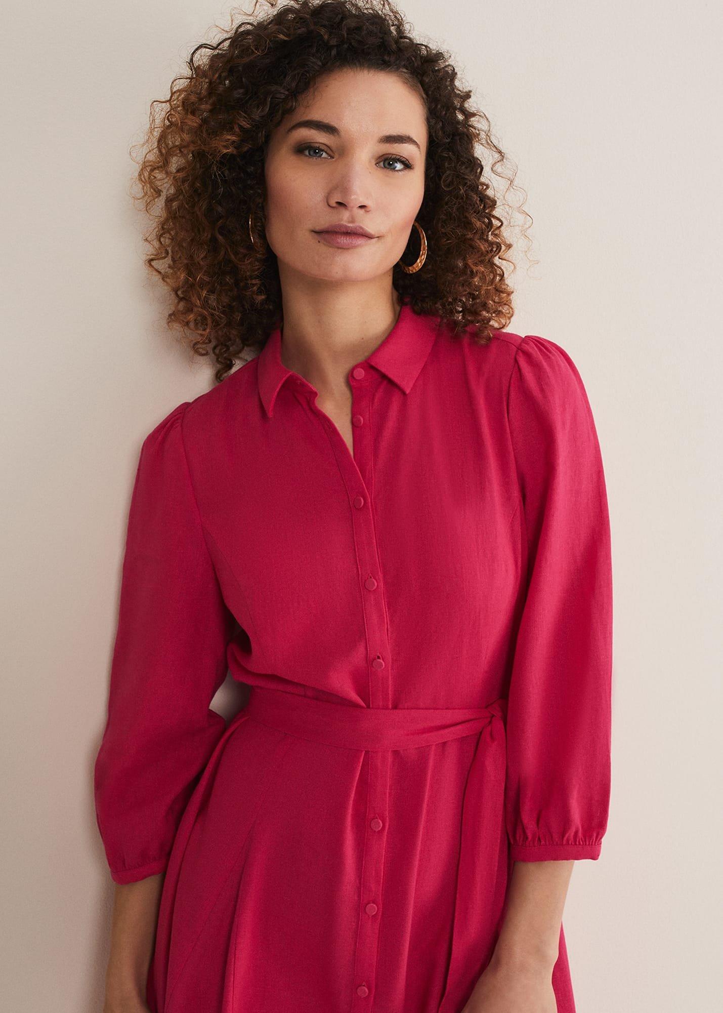Lucie Linen Shirt Dress