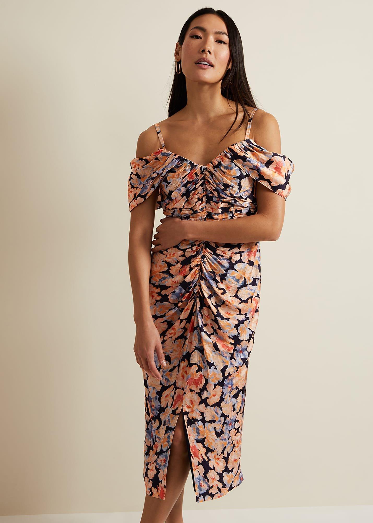 Prudence Cold Shoulder Midi Dress
