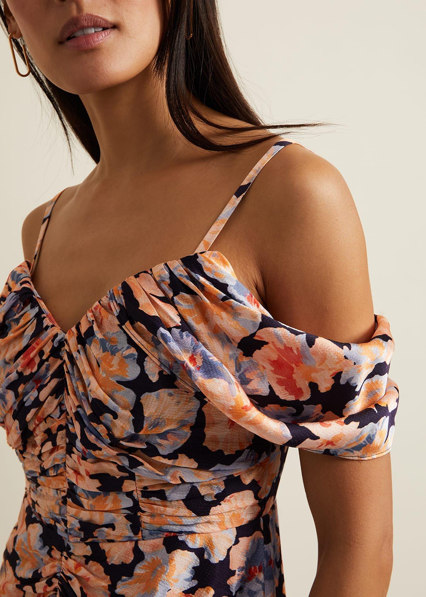 Prudence Cold Shoulder Midi Dress