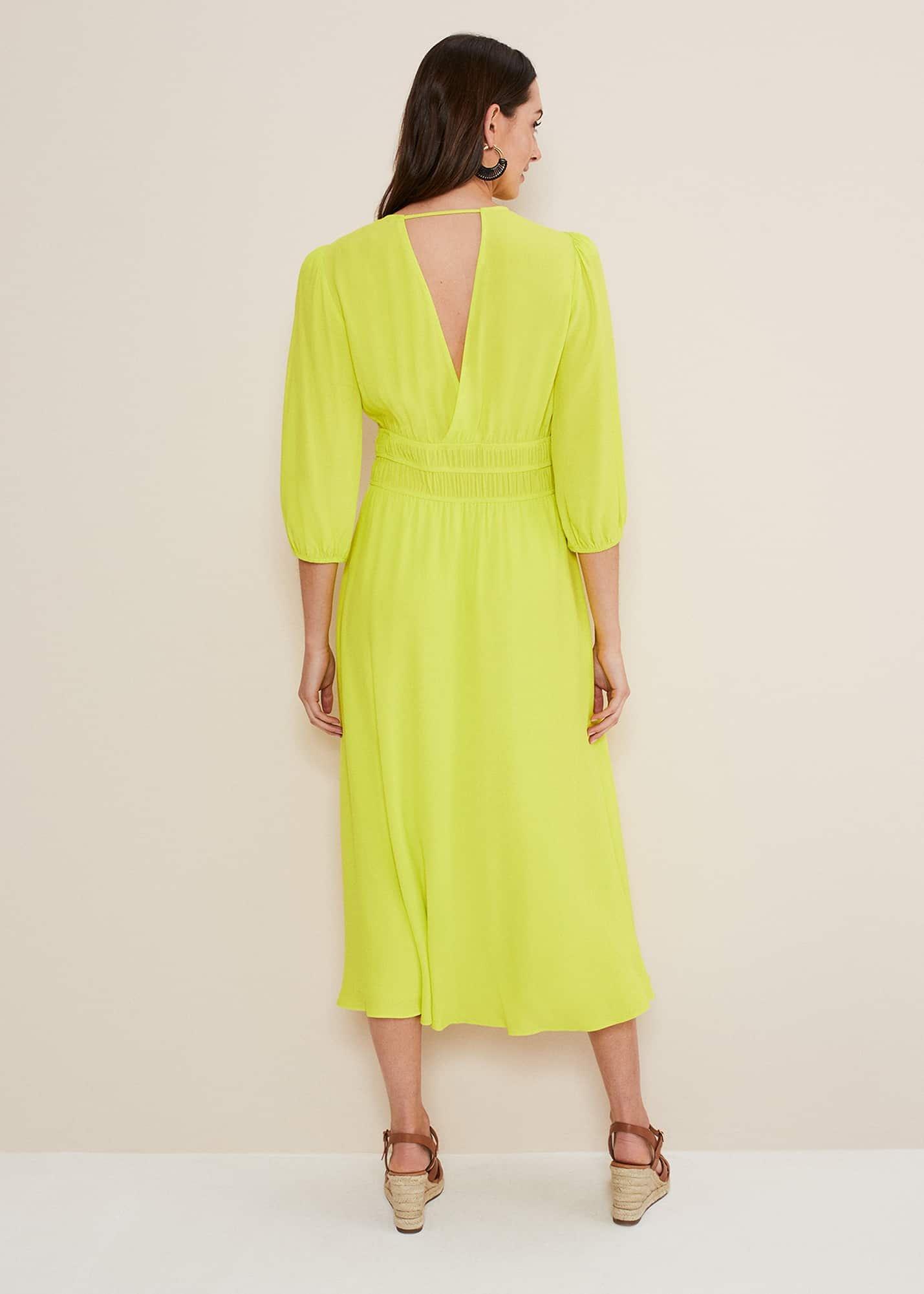 Lina Lime Midi Dress