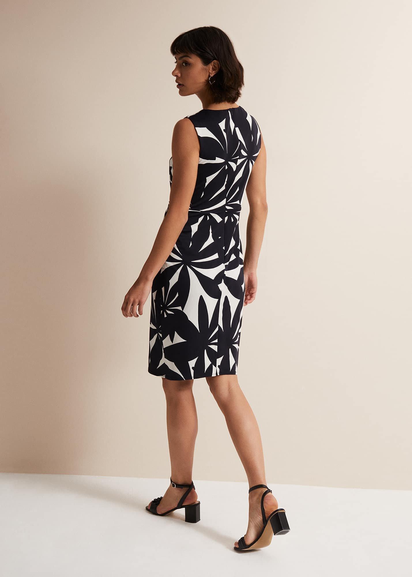 Joanna Leaf Print Bodycon Dress