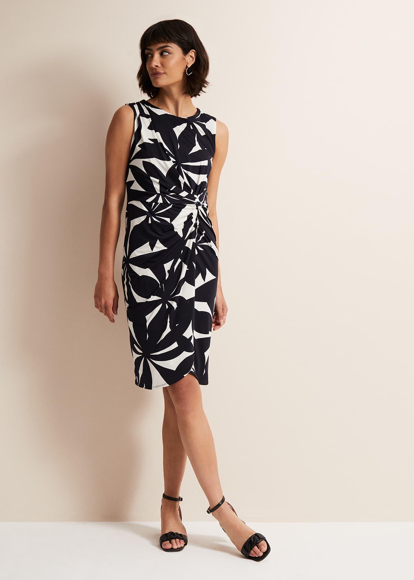 Joanna Leaf Print Bodycon Dress