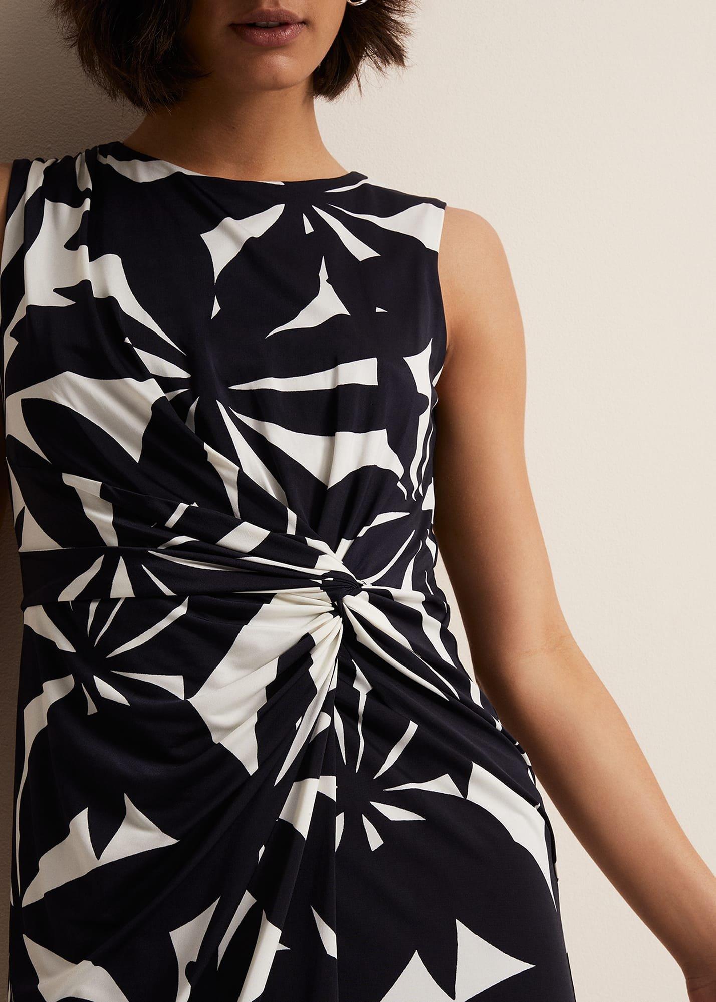 Joanna Leaf Print Bodycon Dress