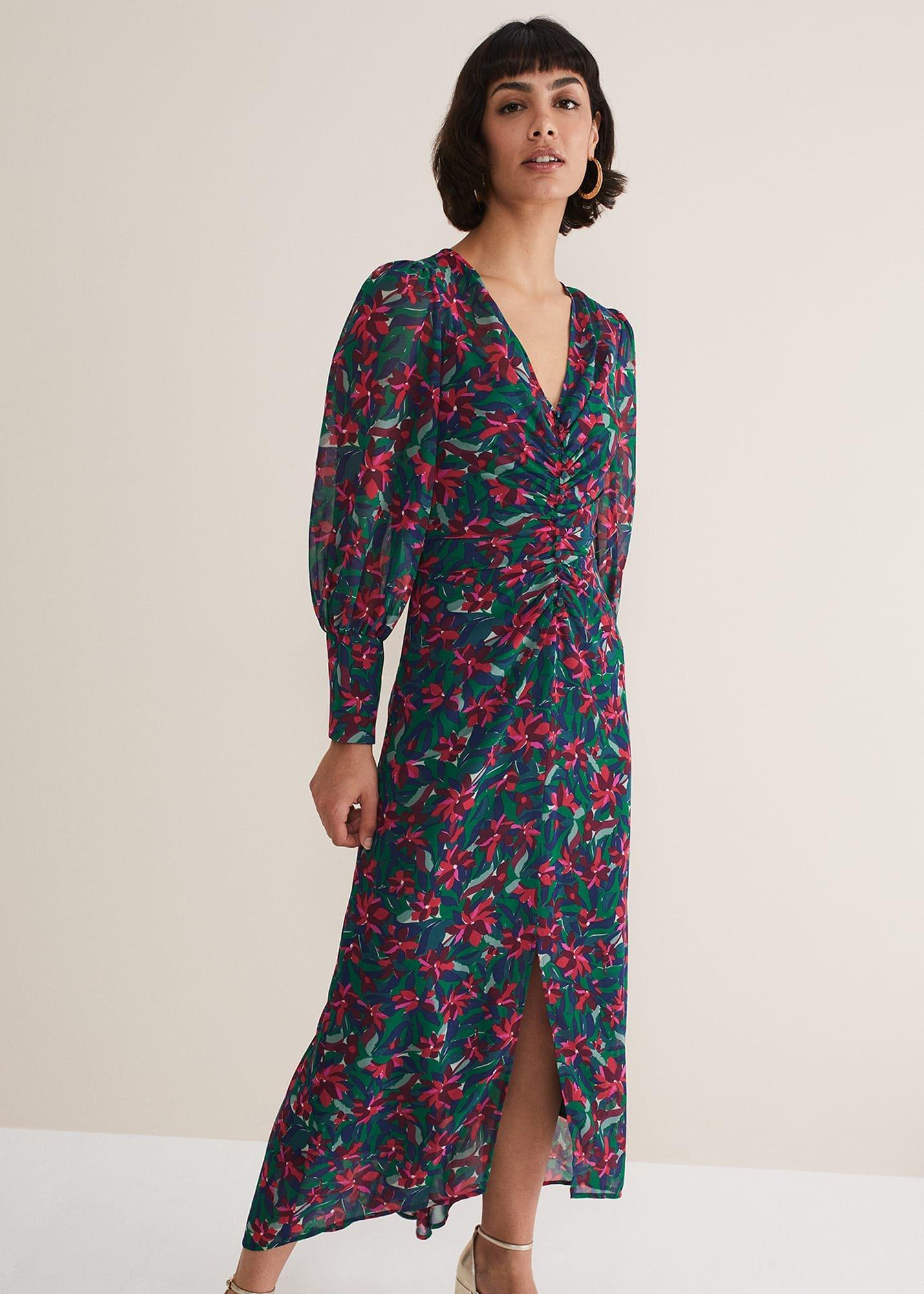 Hyacinth Floral Midi Dress