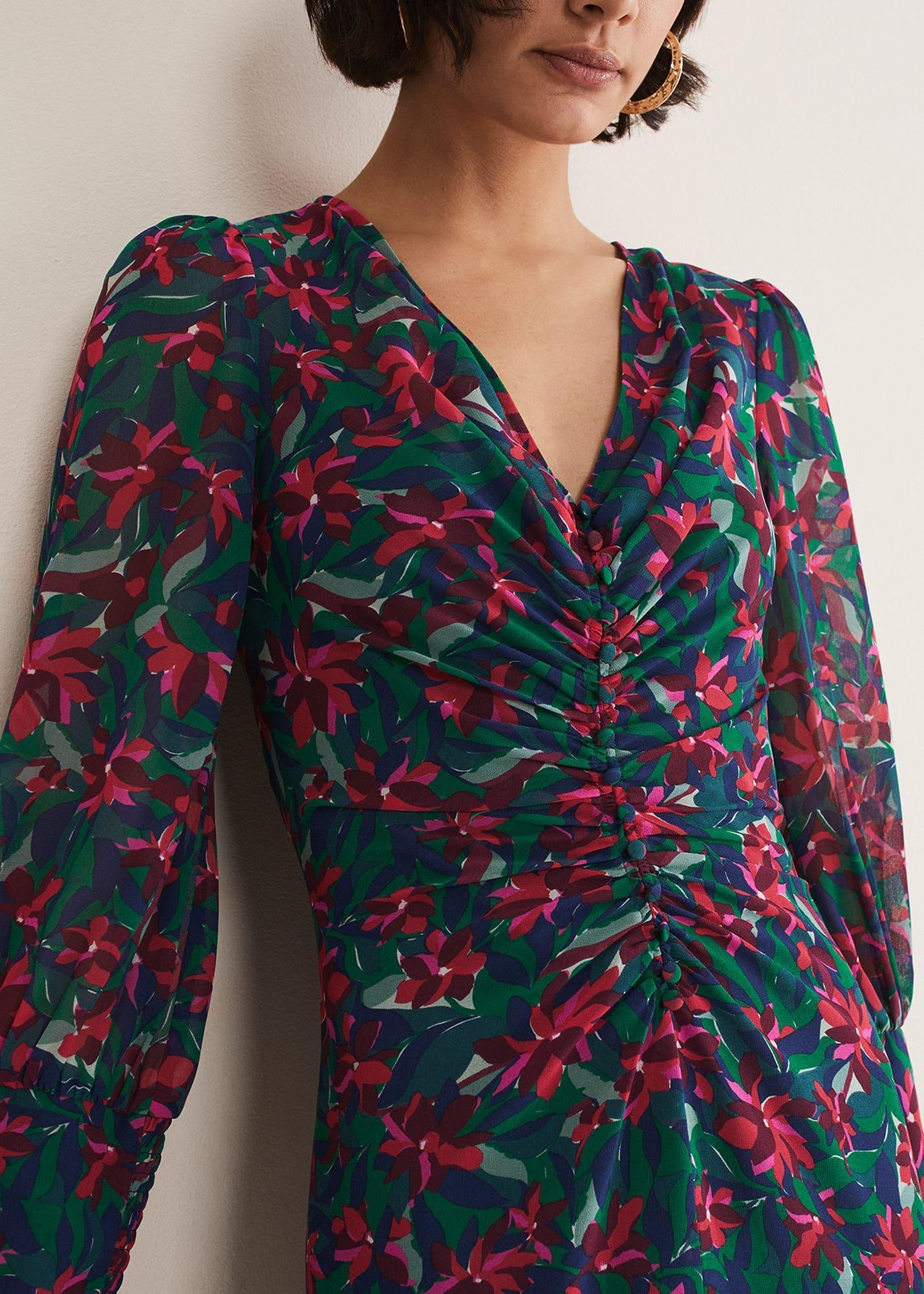 Hyacinth Floral Midi Dress