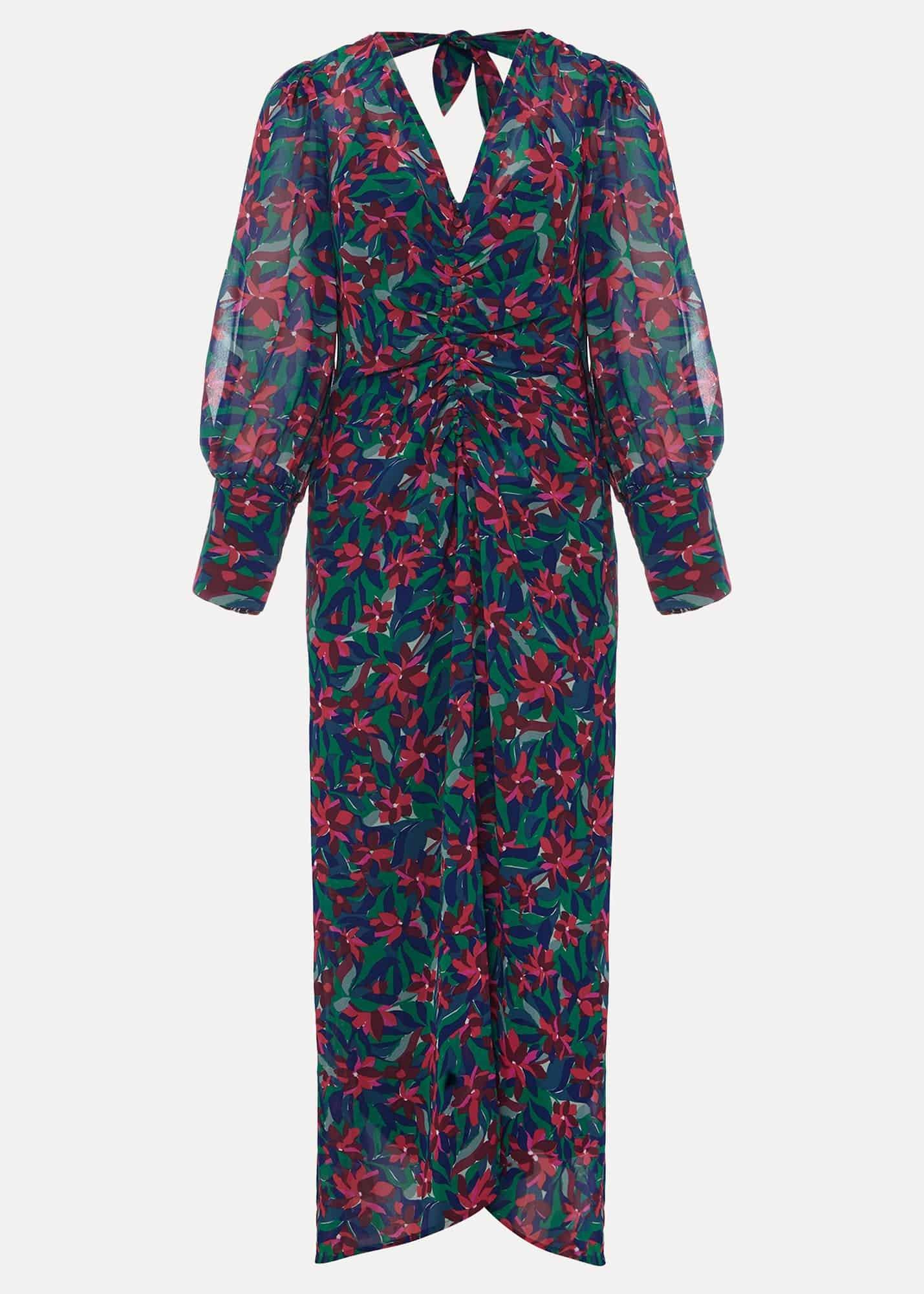 Hyacinth Floral Midi Dress