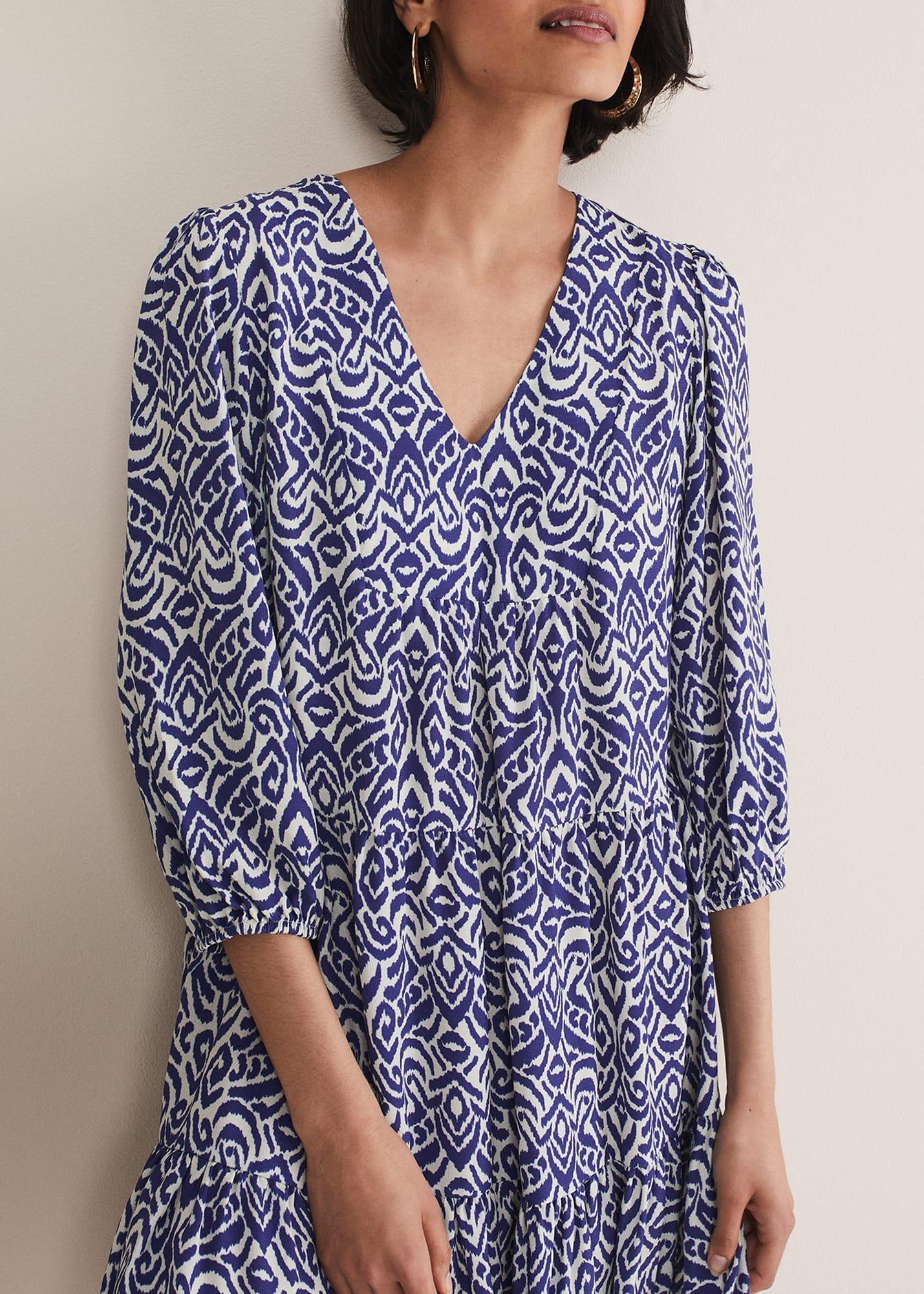 Alicia Ikat Swing Mini Dress
