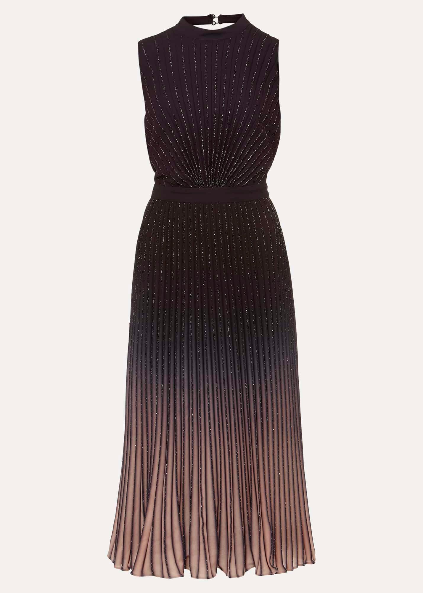 Estella Dark Purple Ombre Midaxi Dress