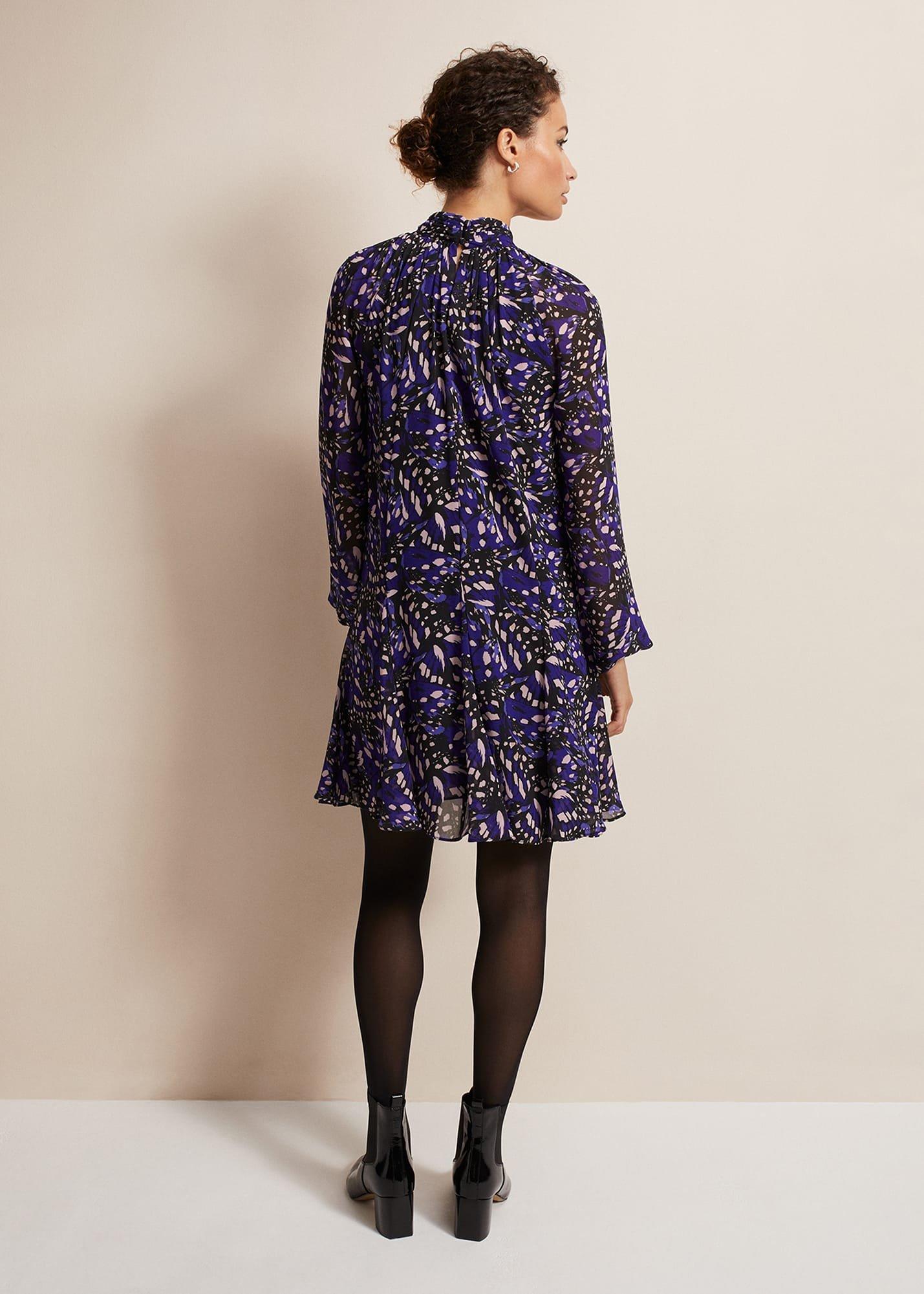 Aleka Abstract Swing Mini Dress