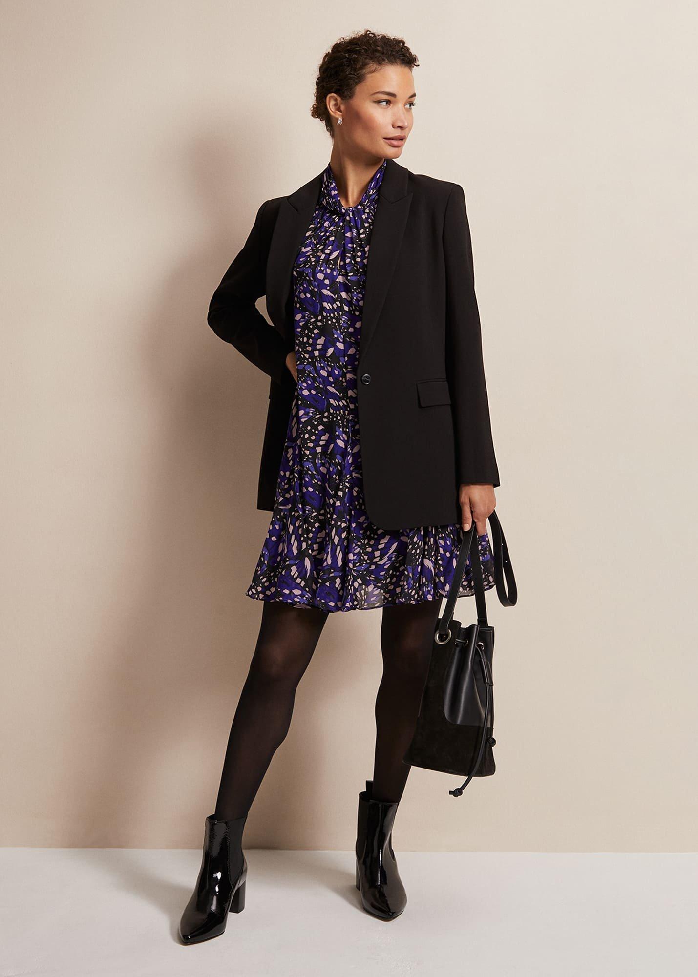 Aleka Abstract Swing Mini Dress
