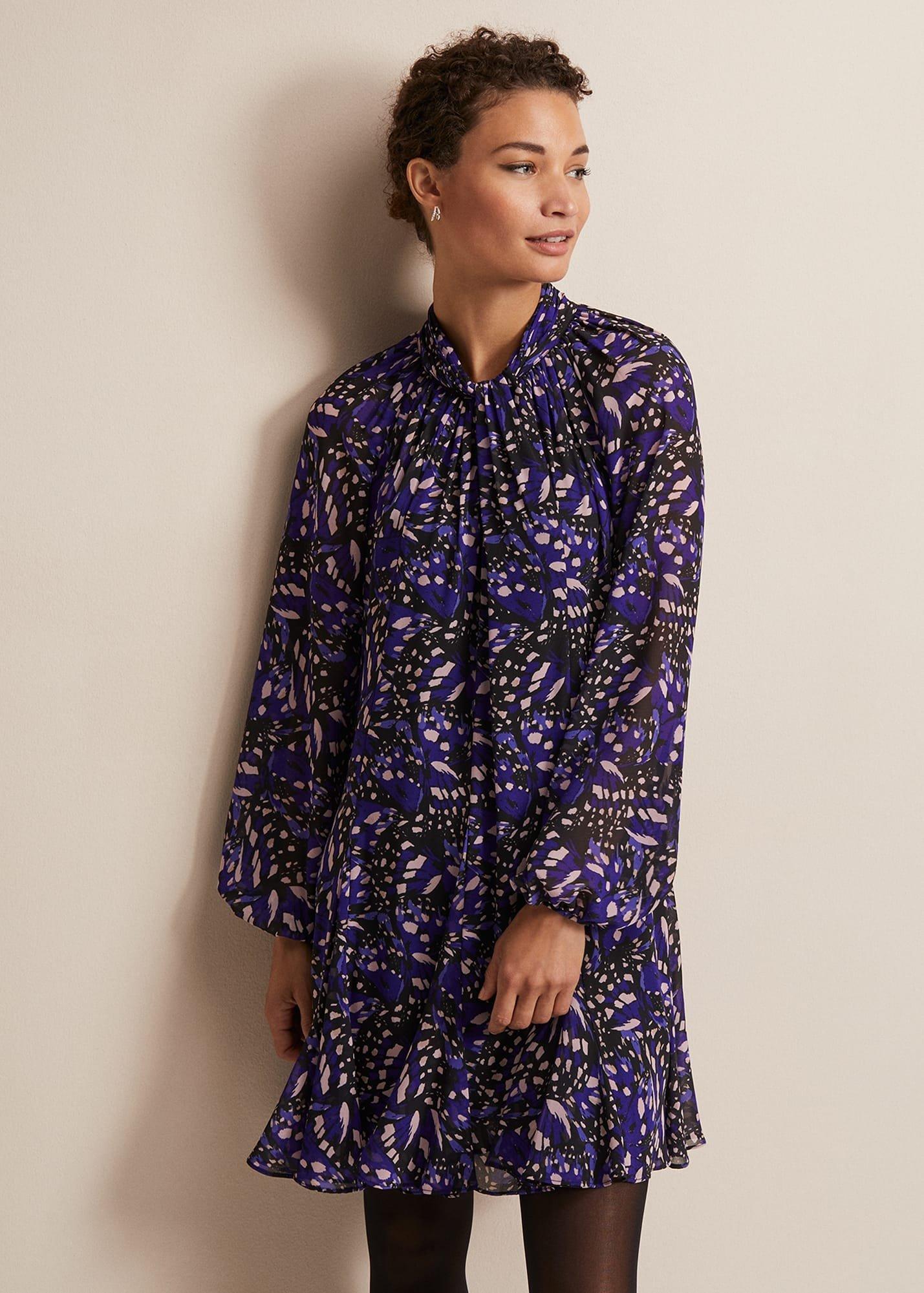 Aleka Abstract Swing Mini Dress
