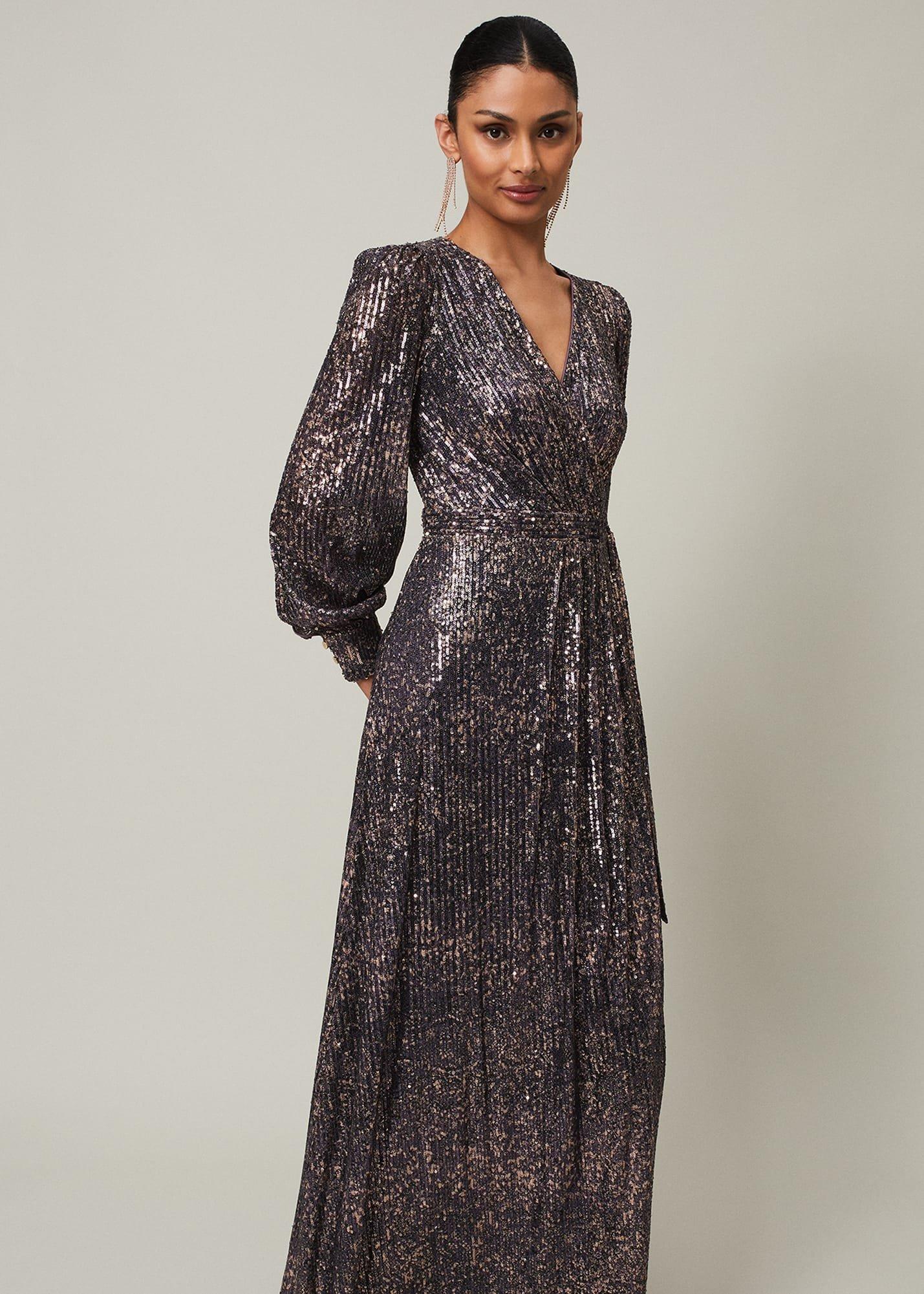 Amily Sequin Maxi Dress