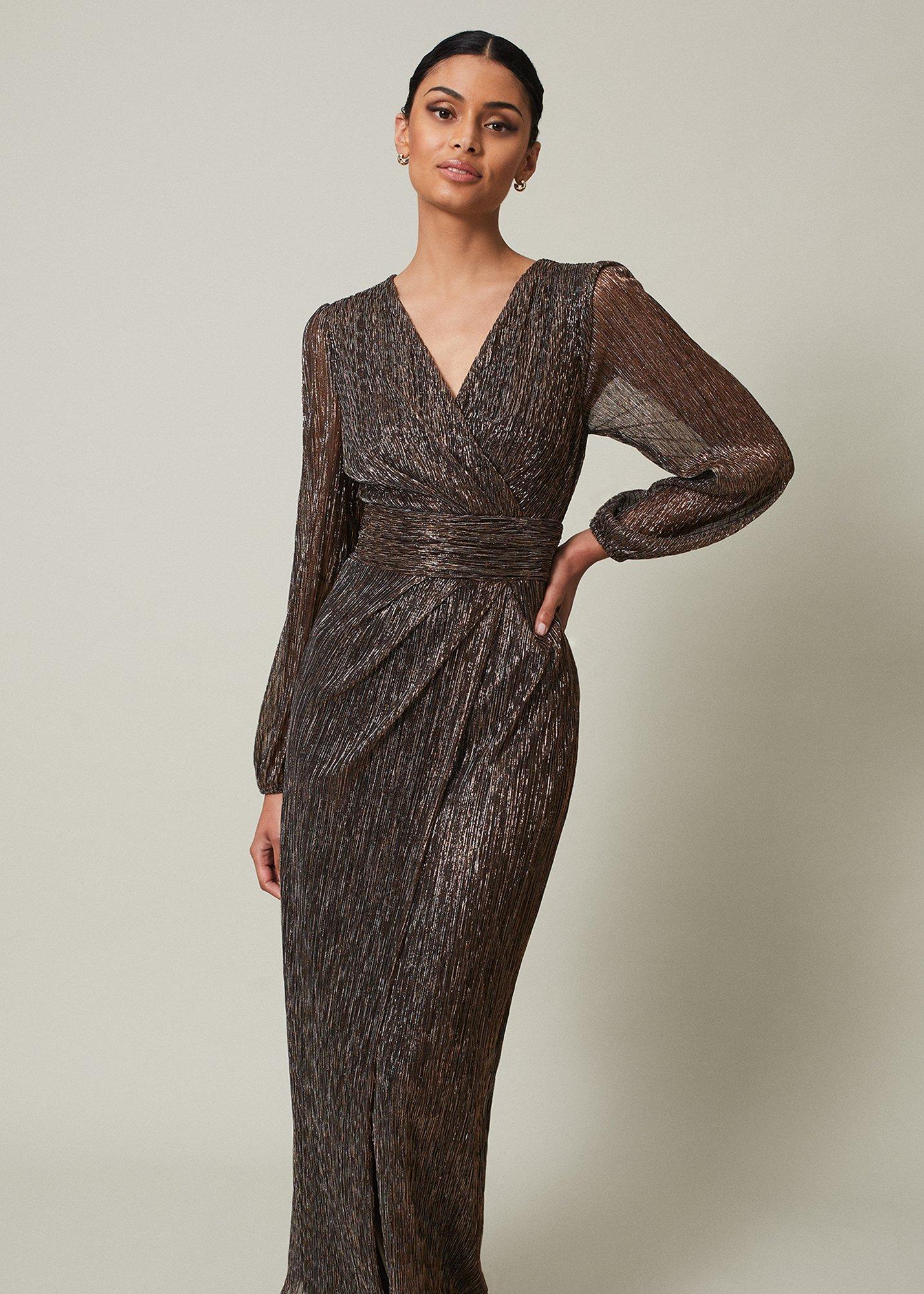 Brielle Shimmer Maxi Dress
