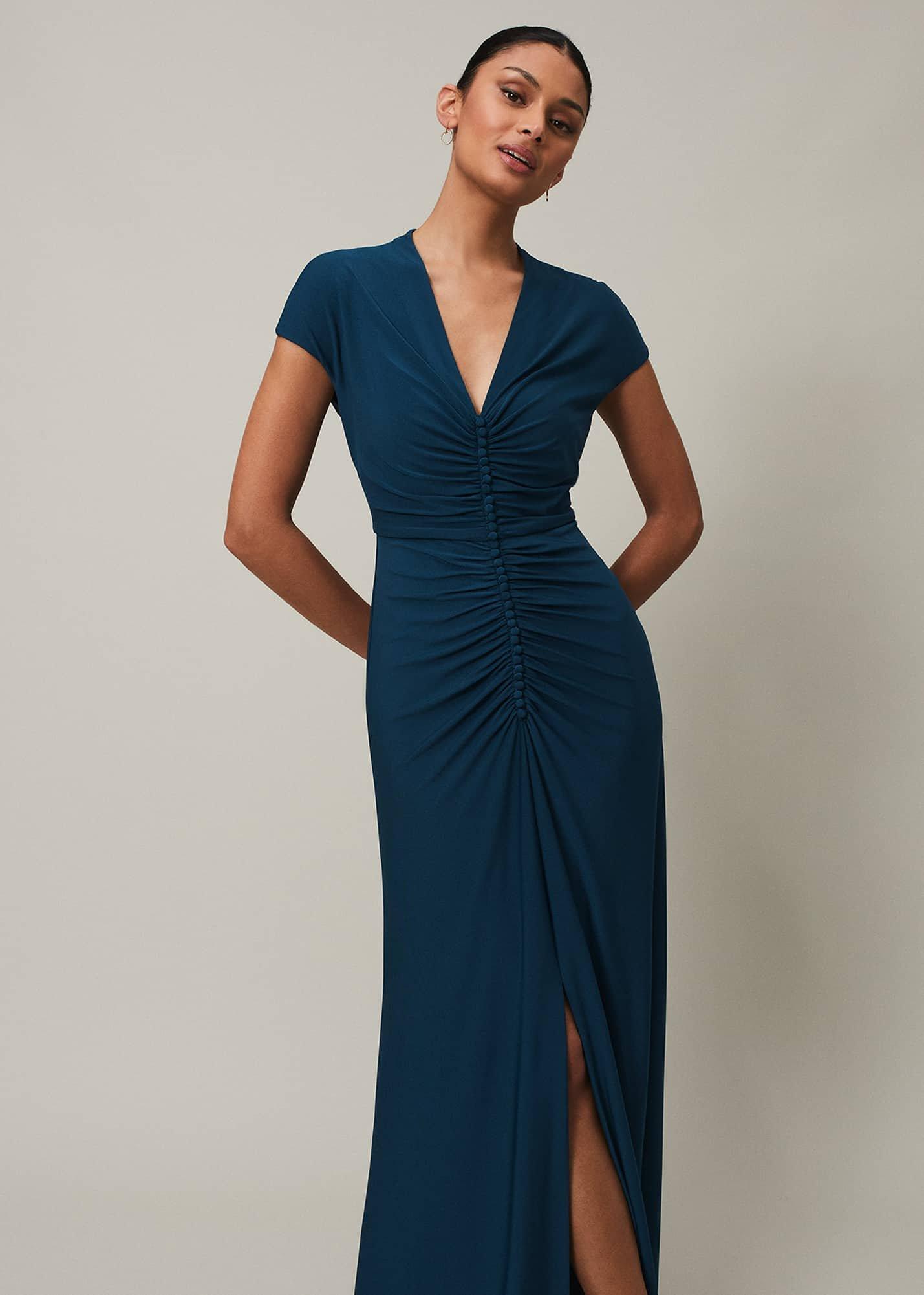 Daisy Ruched Maxi Dress