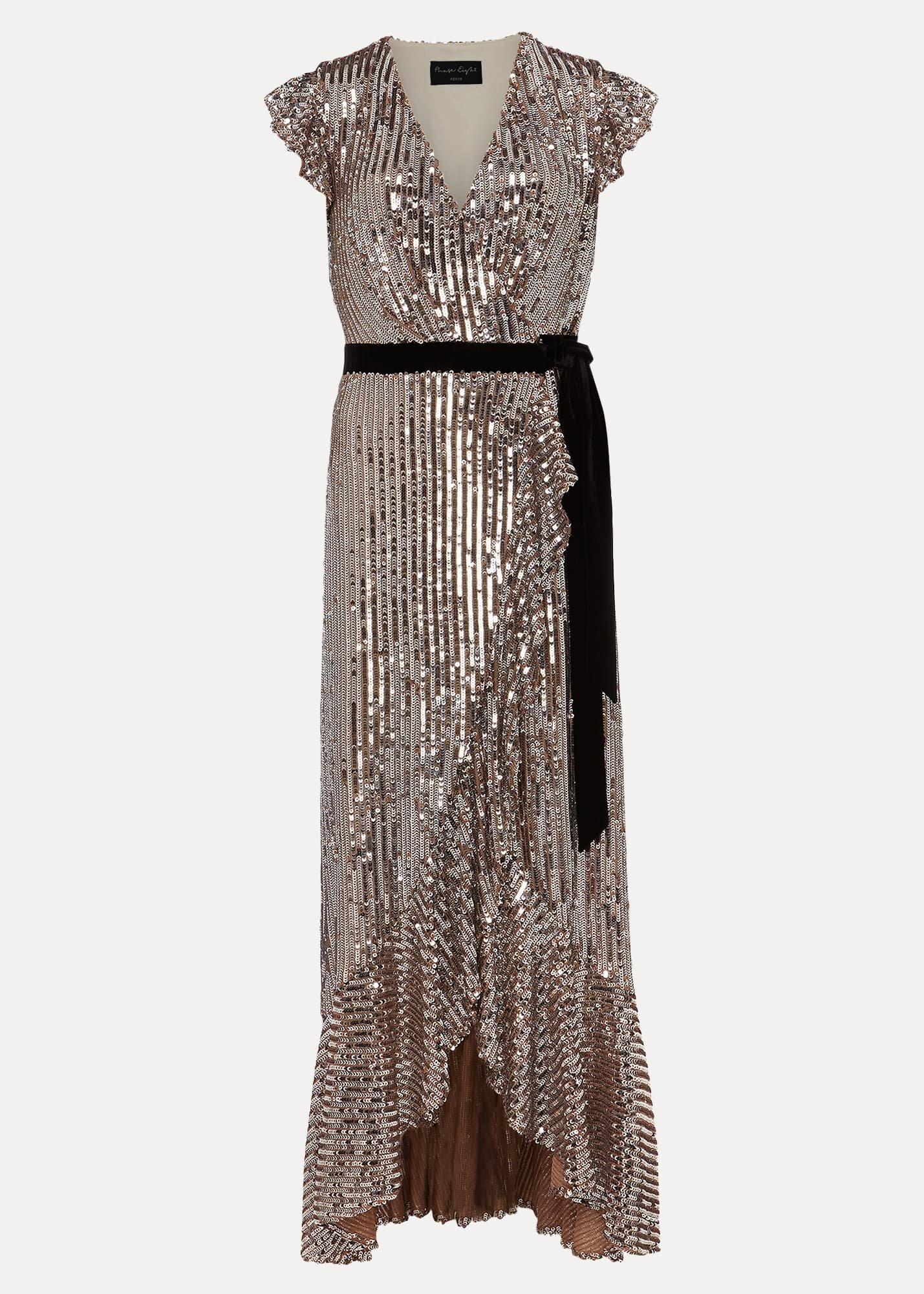 Petite Enja Sequin Maxi Dress