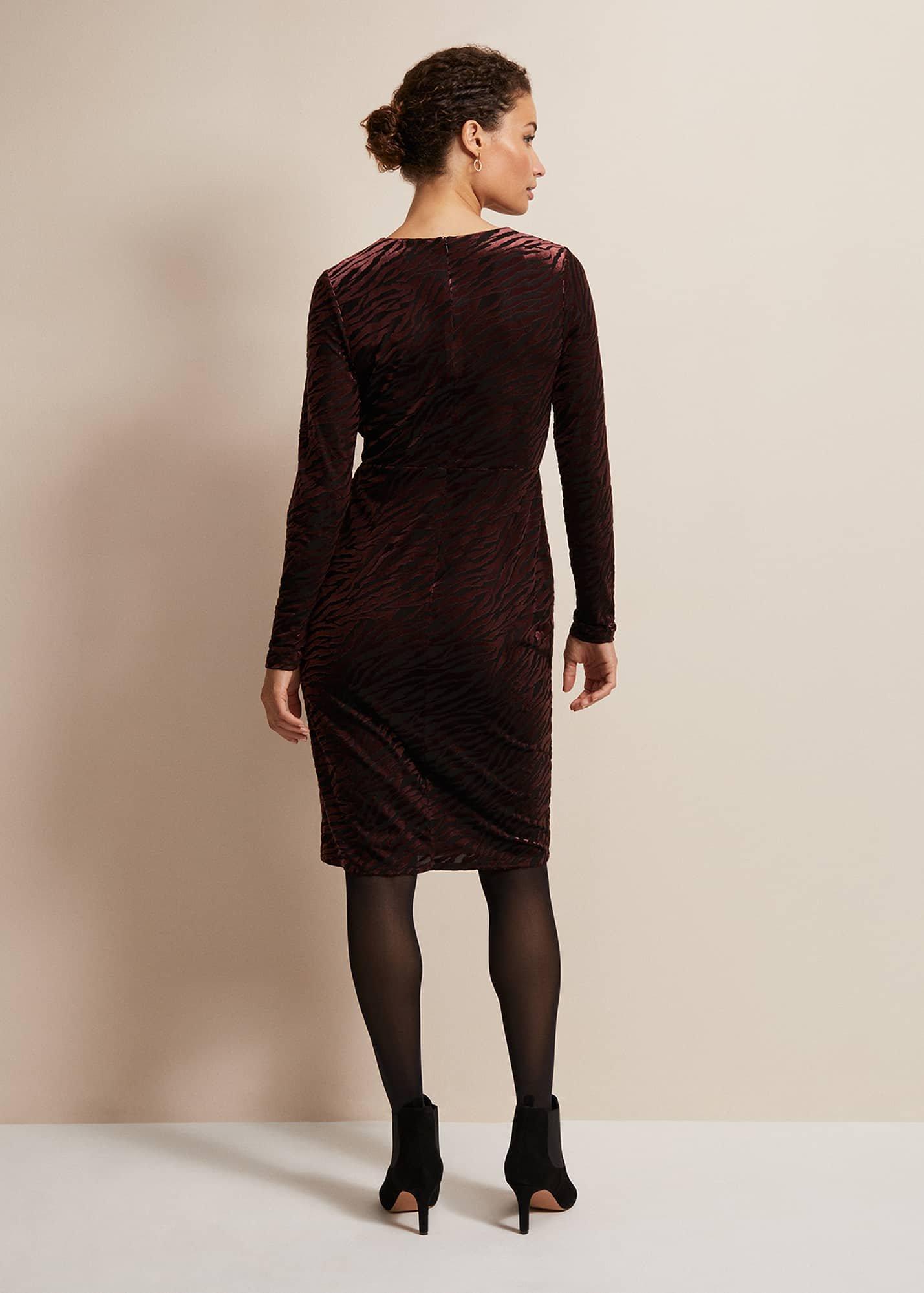 Elina Velvet Burnout Dress