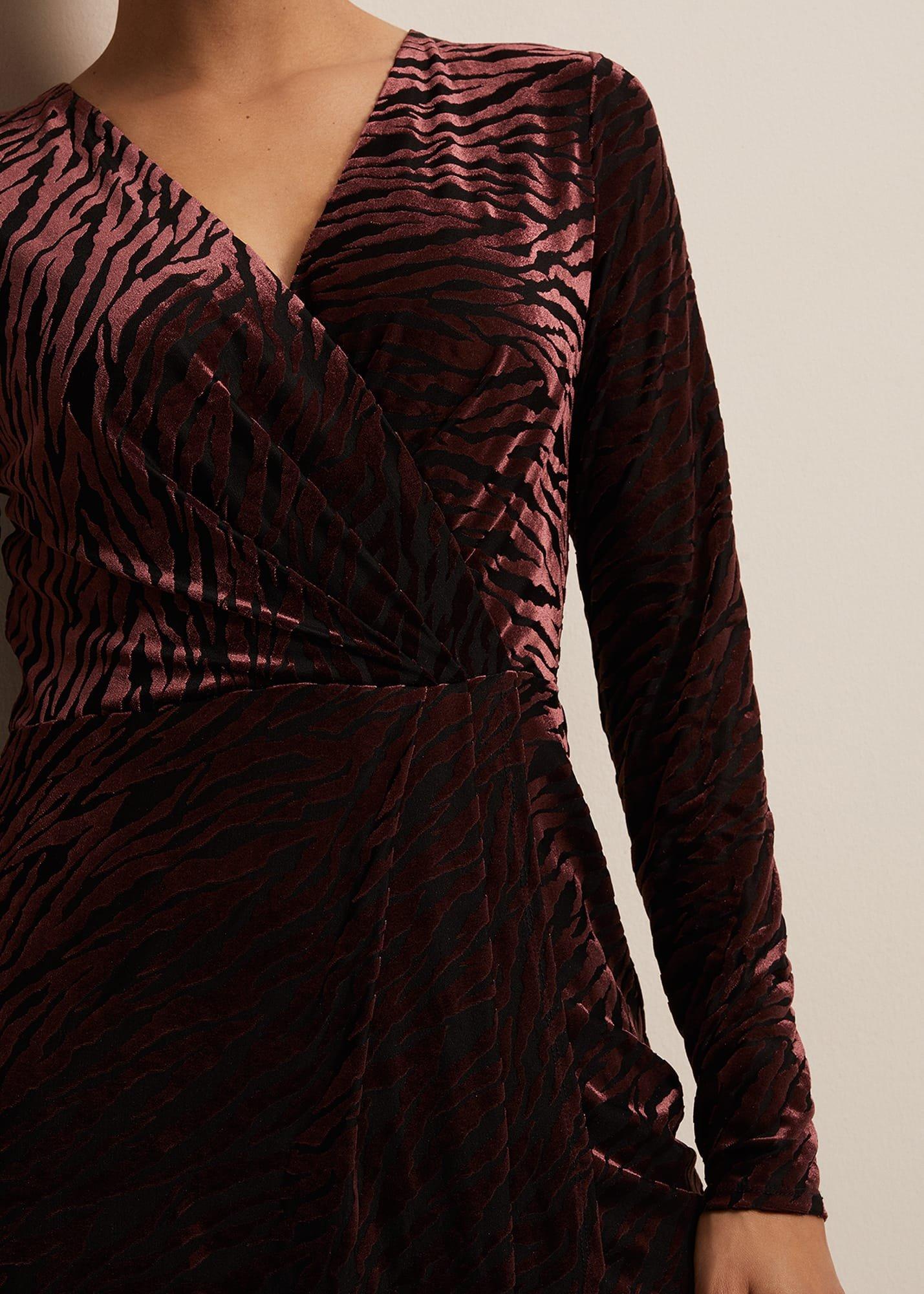 Elina Velvet Burnout Dress