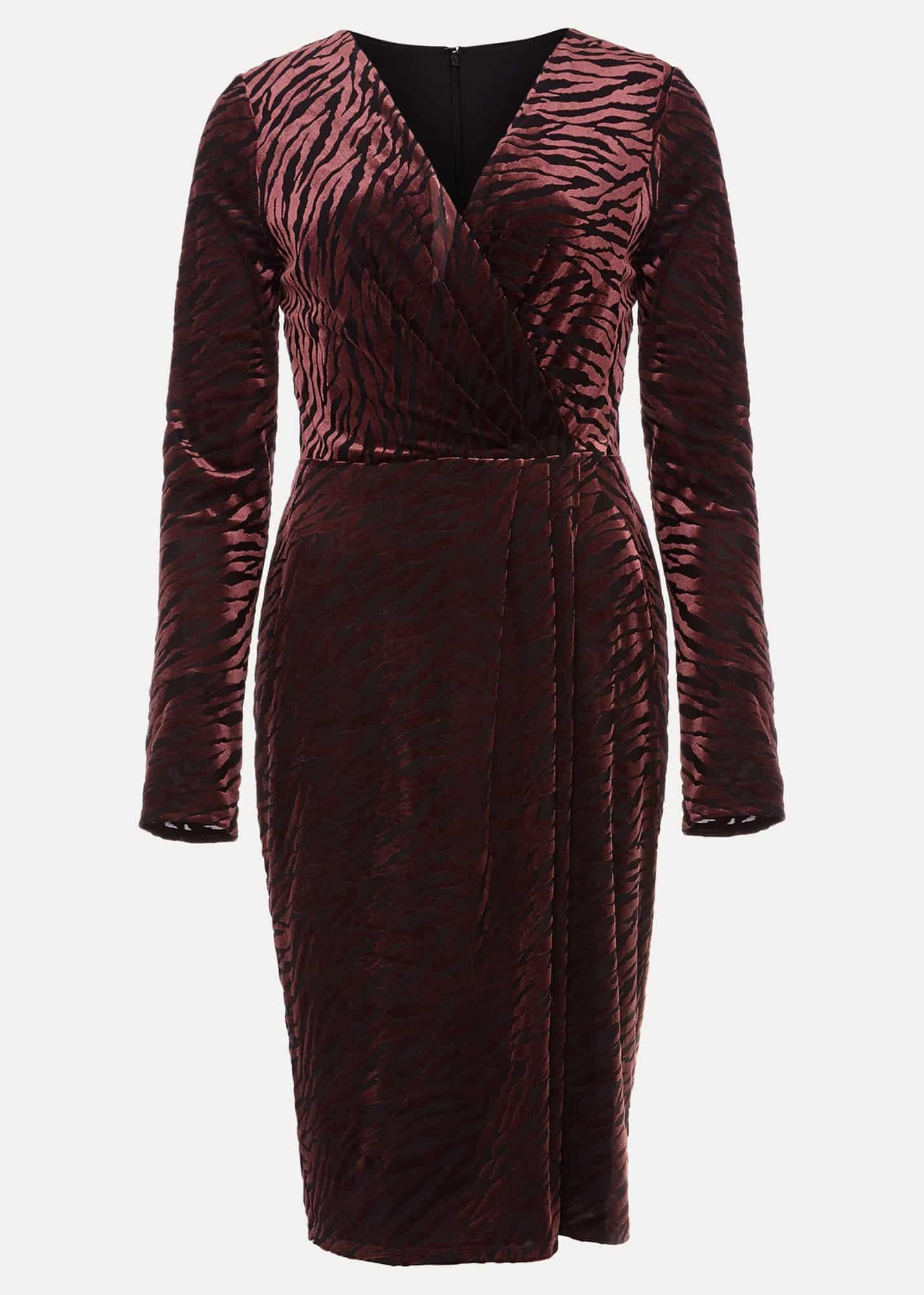 Elina Velvet Burnout Dress