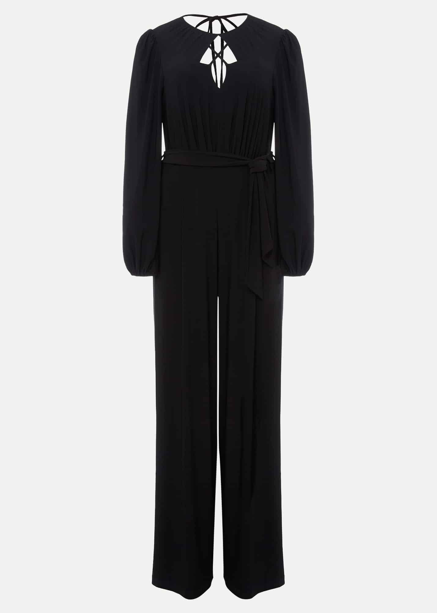 Janece Black Wide Leg Jumpsuit