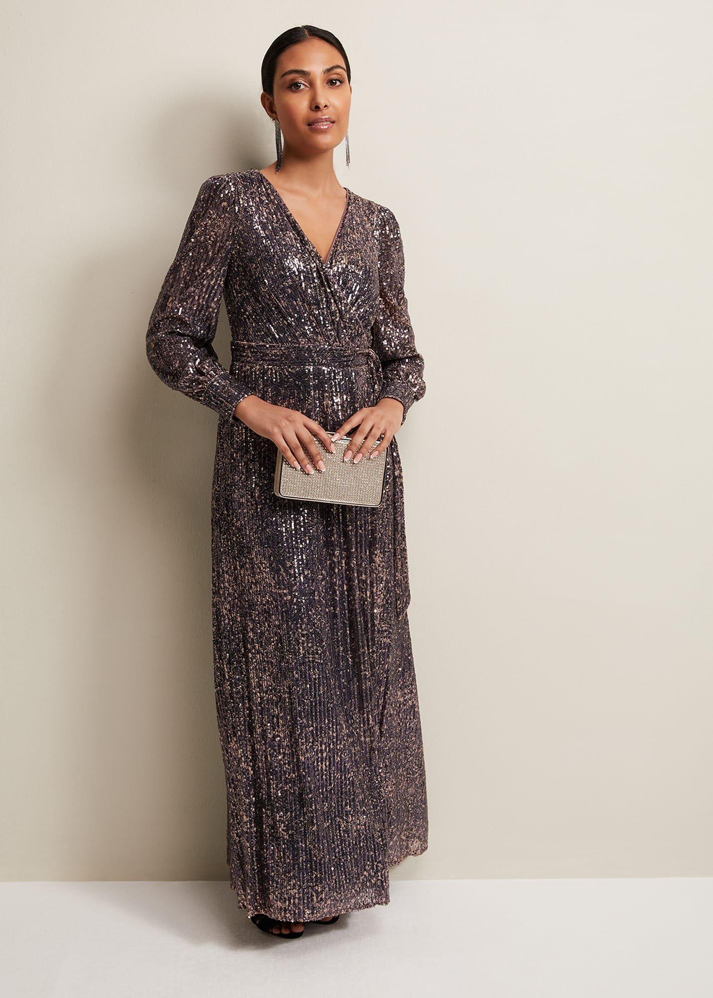 Petite Amily Sequin Maxi Dress
