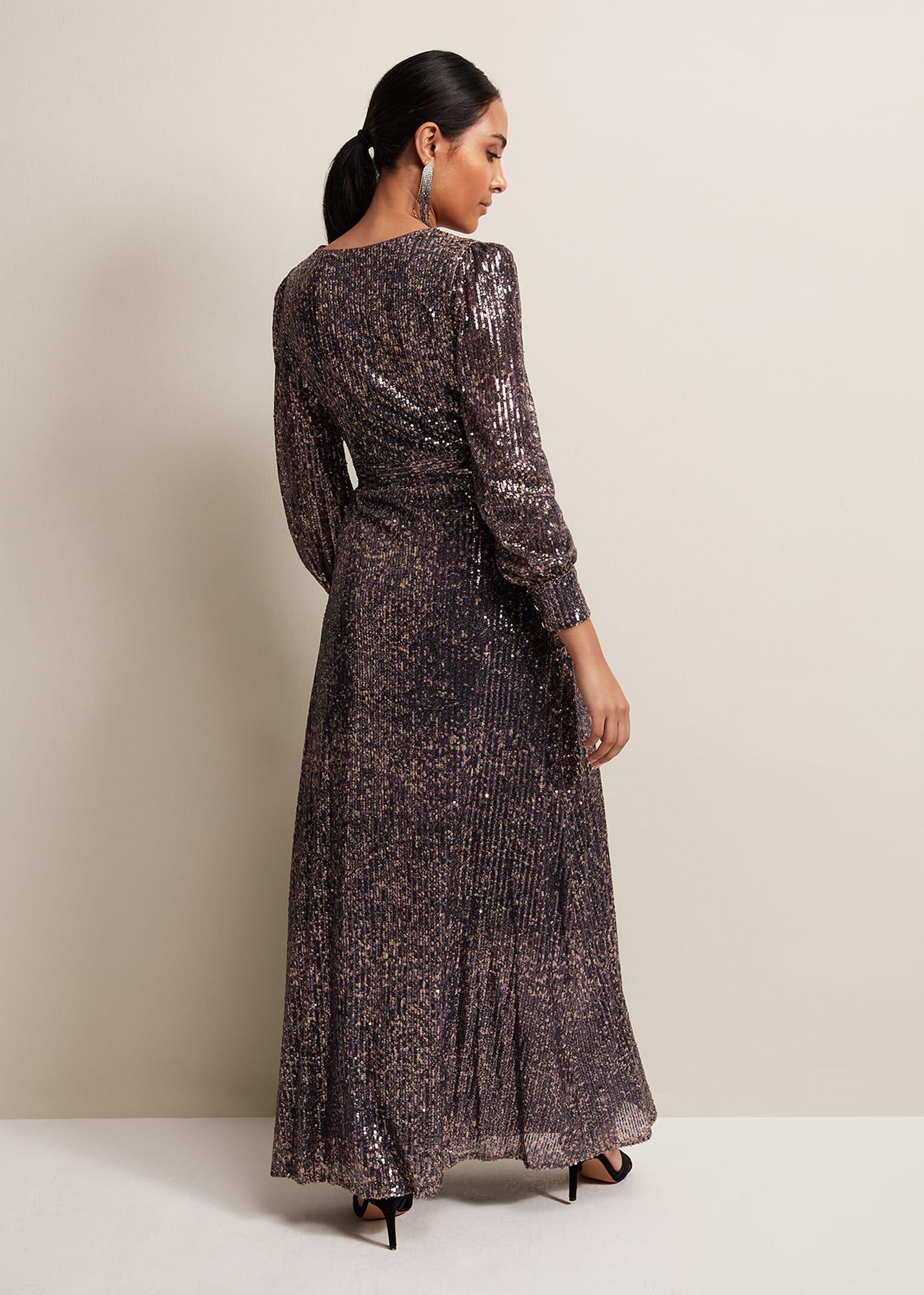 Petite Amily Sequin Maxi Dress