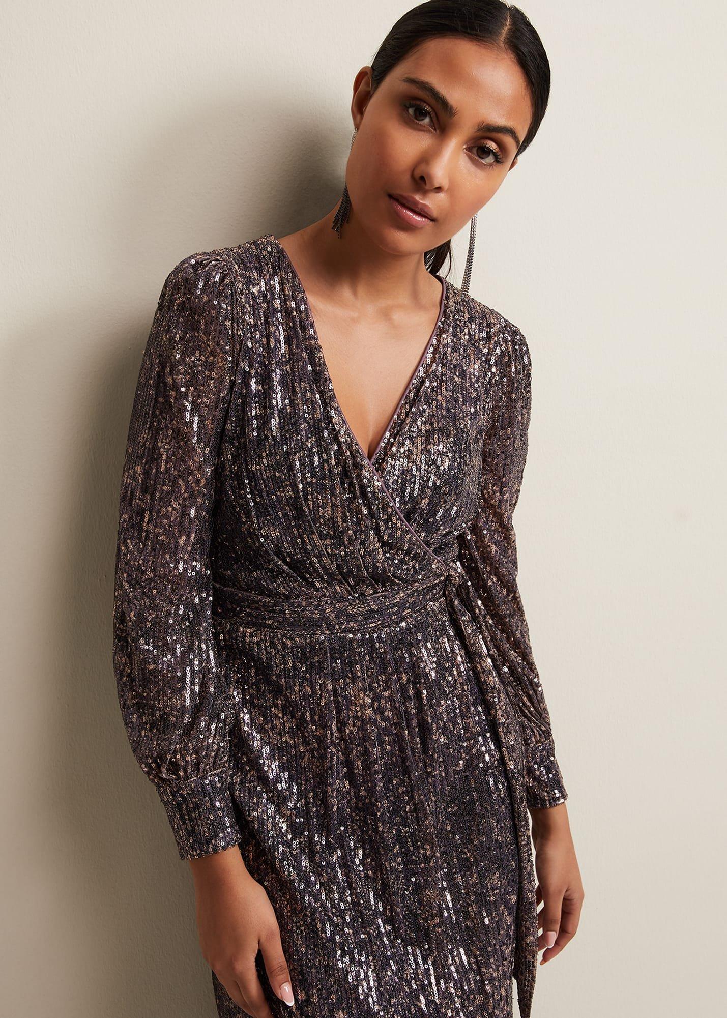 Petite Amily Sequin Maxi Dress