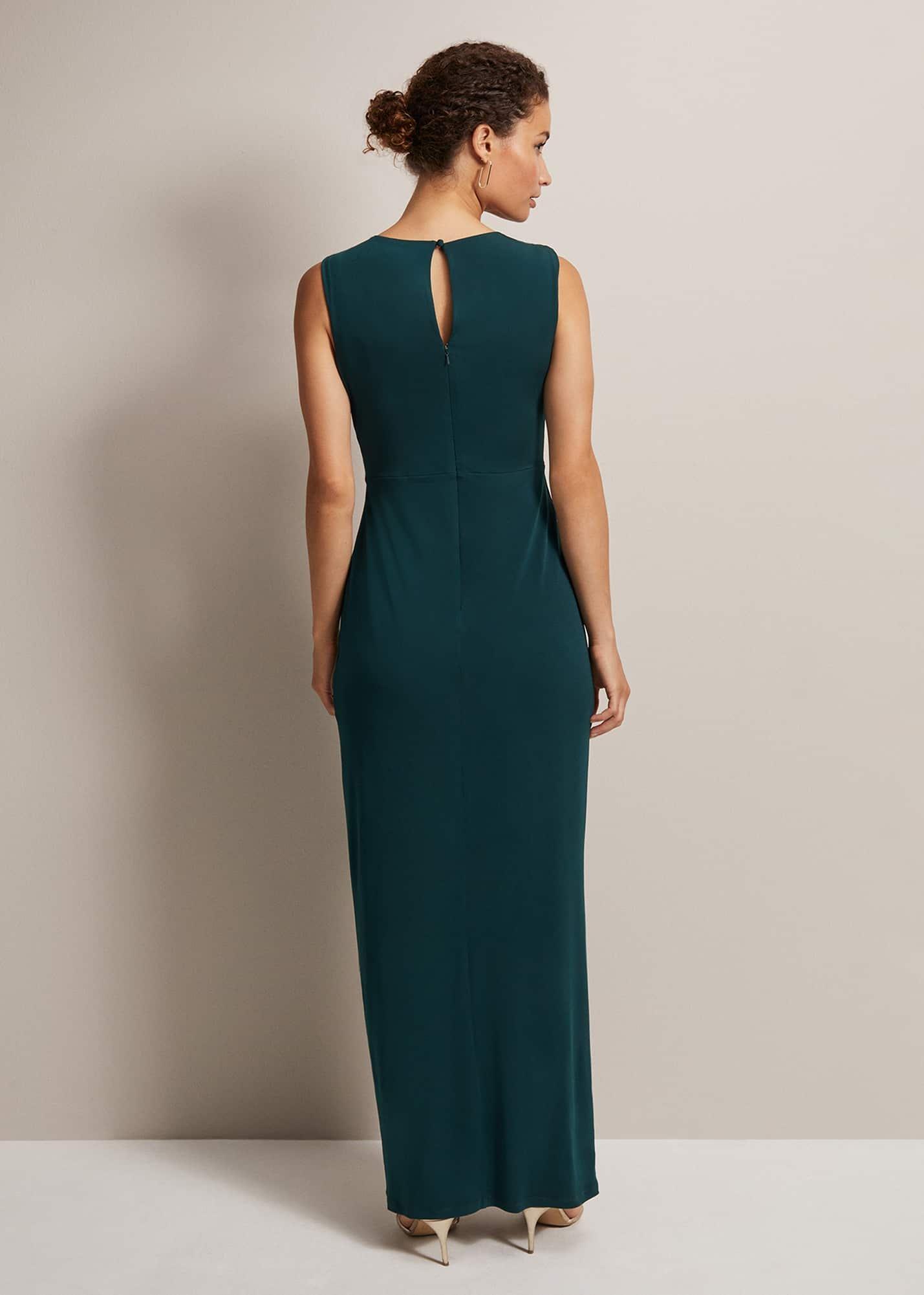 Christabel Dark Green Maxi Dress
