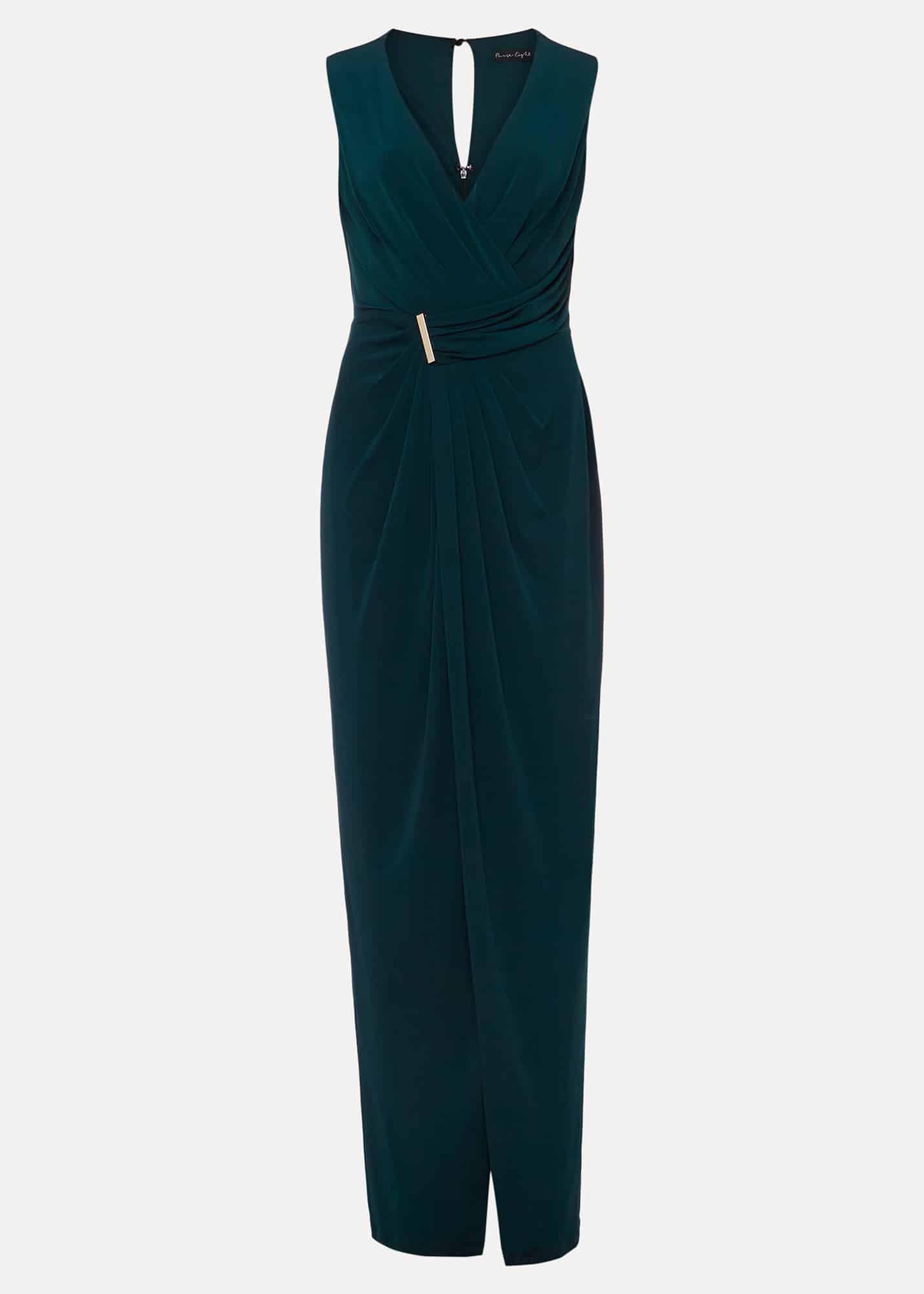 Christabel Dark Green Maxi Dress