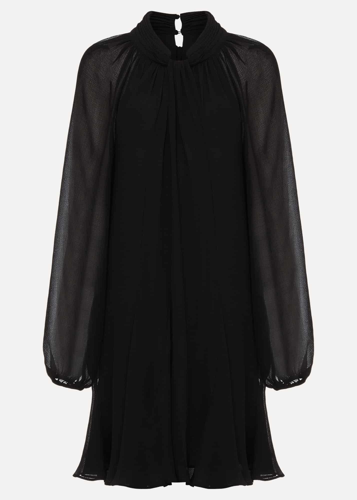Romanna Black Swing Mini Dress
