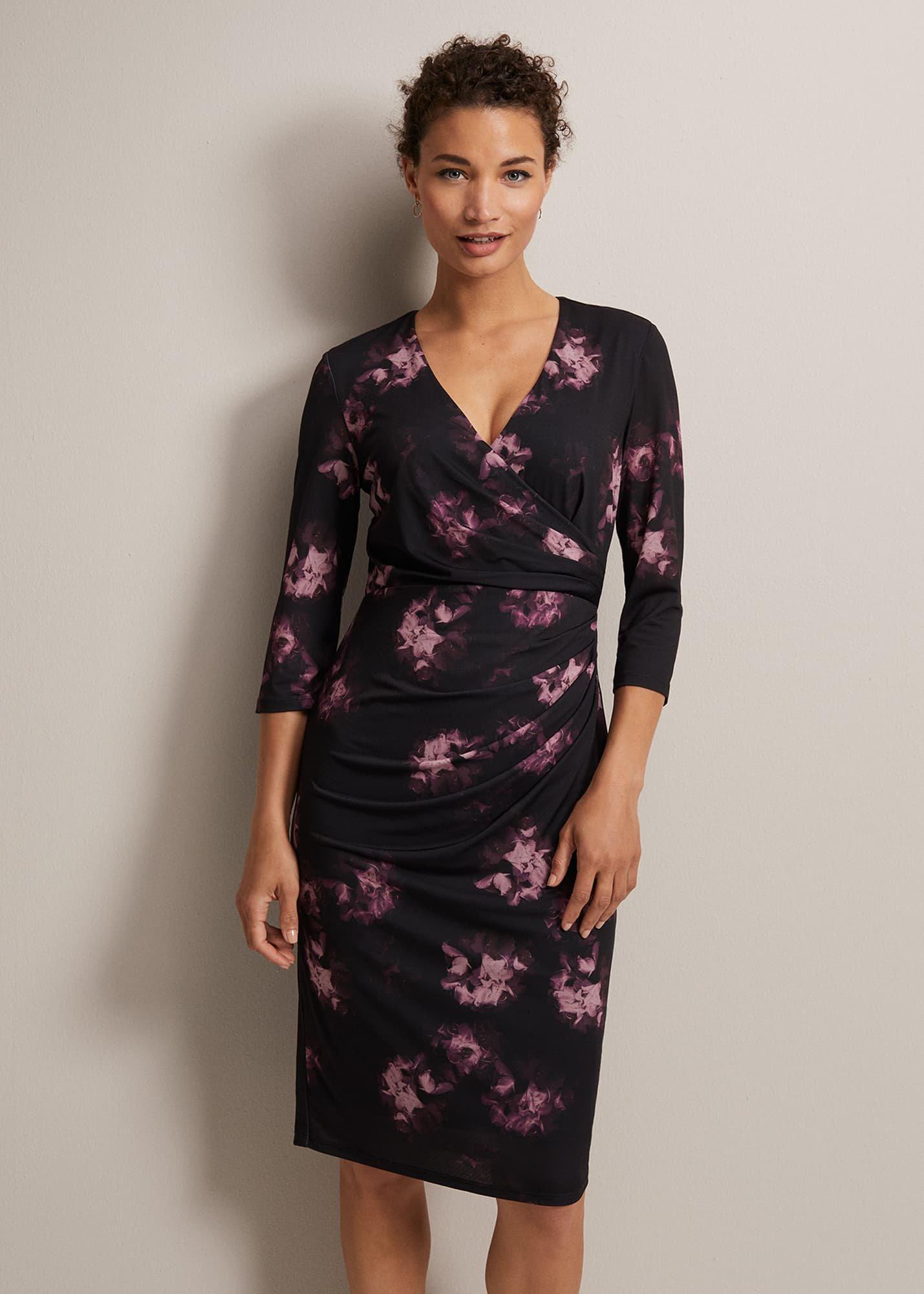 Nerina Abstract Floral Print Dress