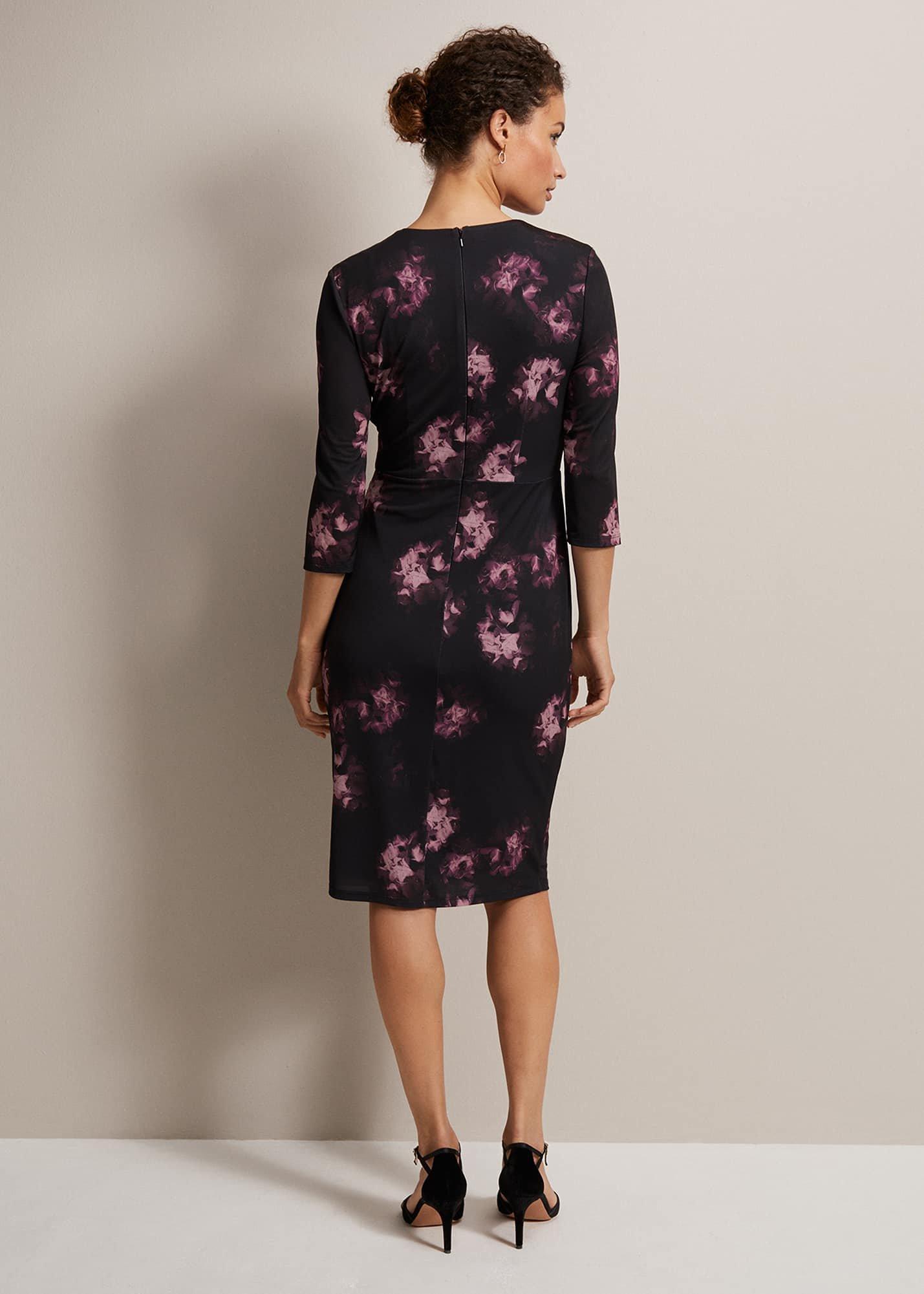 Nerina Abstract Floral Print Dress