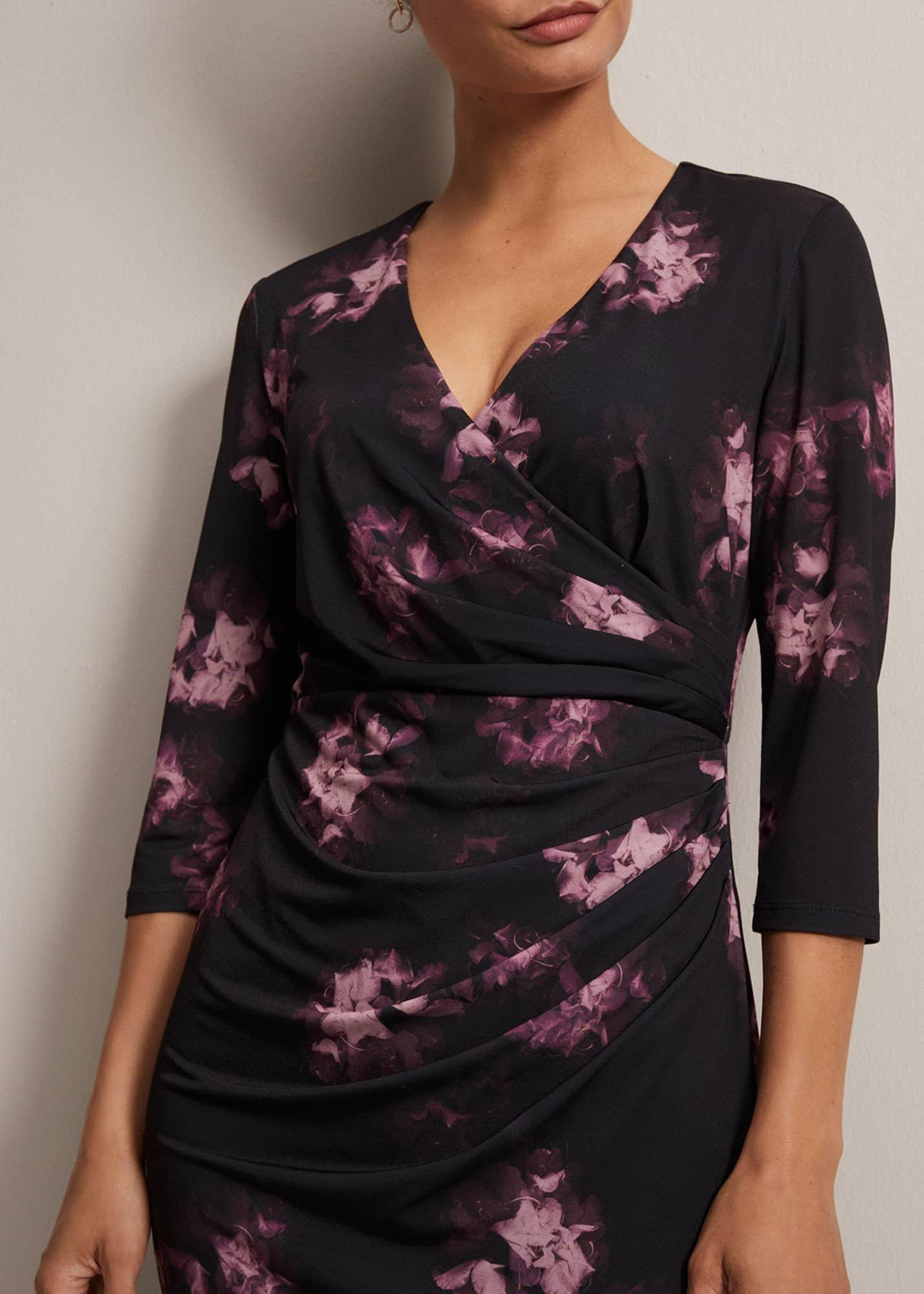 Nerina Abstract Floral Print Dress