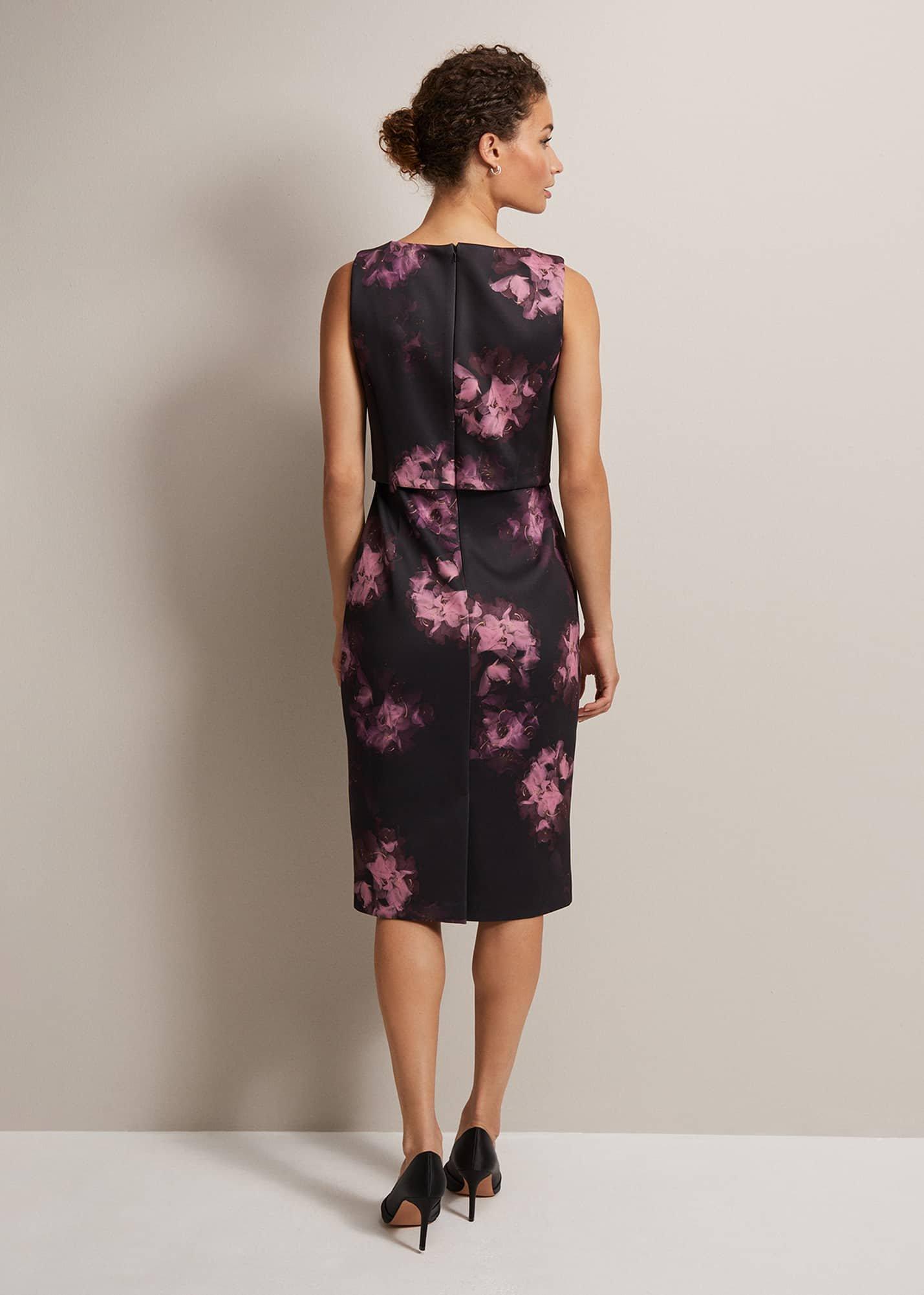 Arianne Abstract Floral Scuba Dress