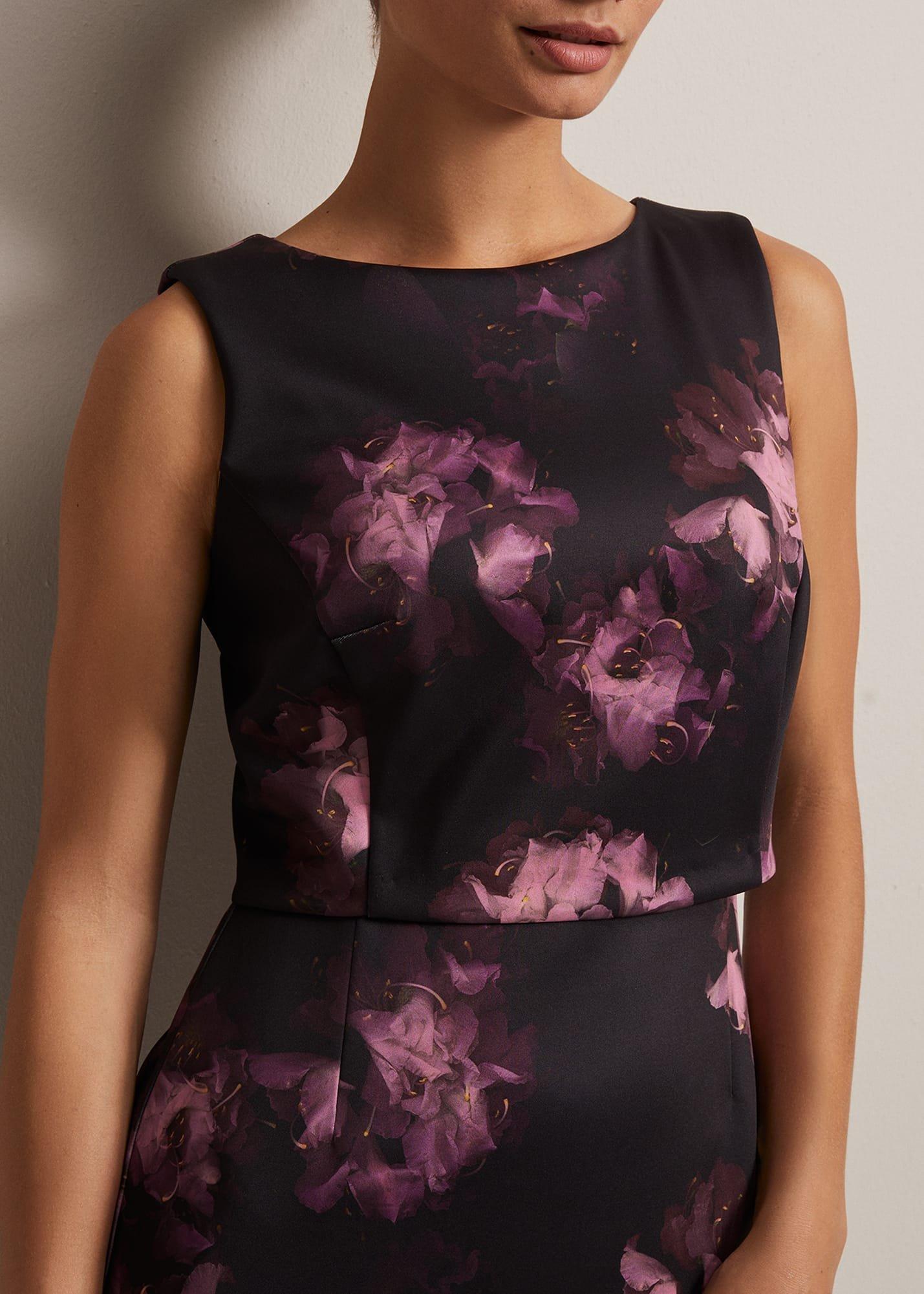 Arianne Abstract Floral Scuba Dress