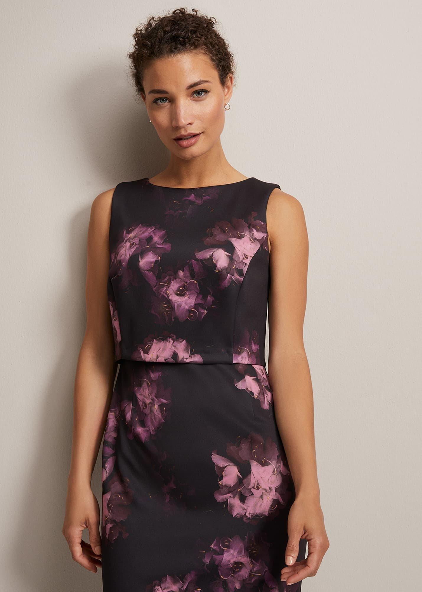 Arianne Abstract Floral Scuba Dress