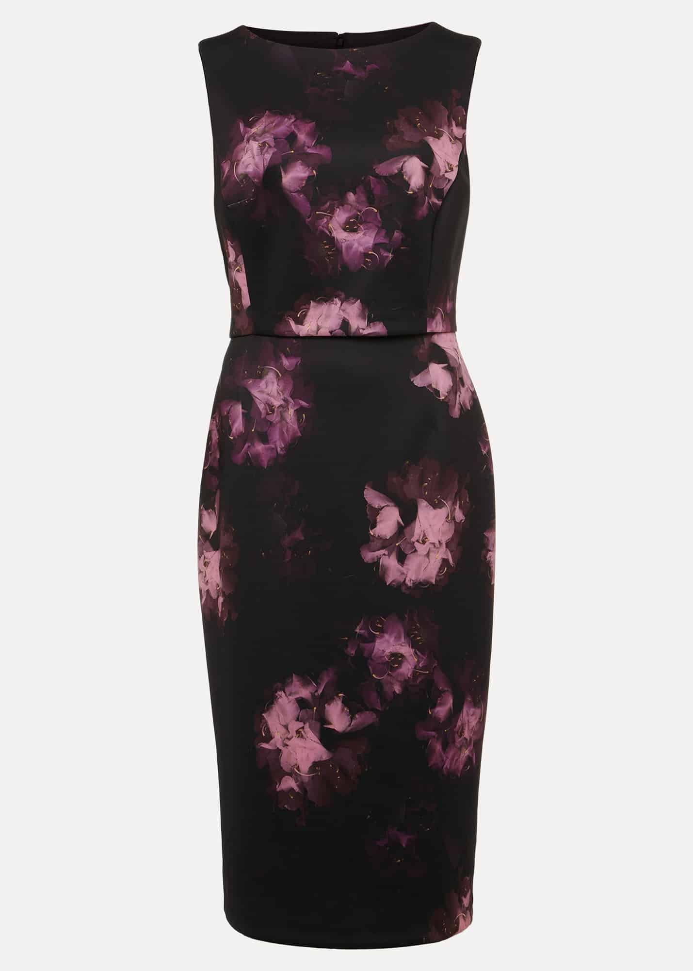 Arianne Abstract Floral Scuba Dress