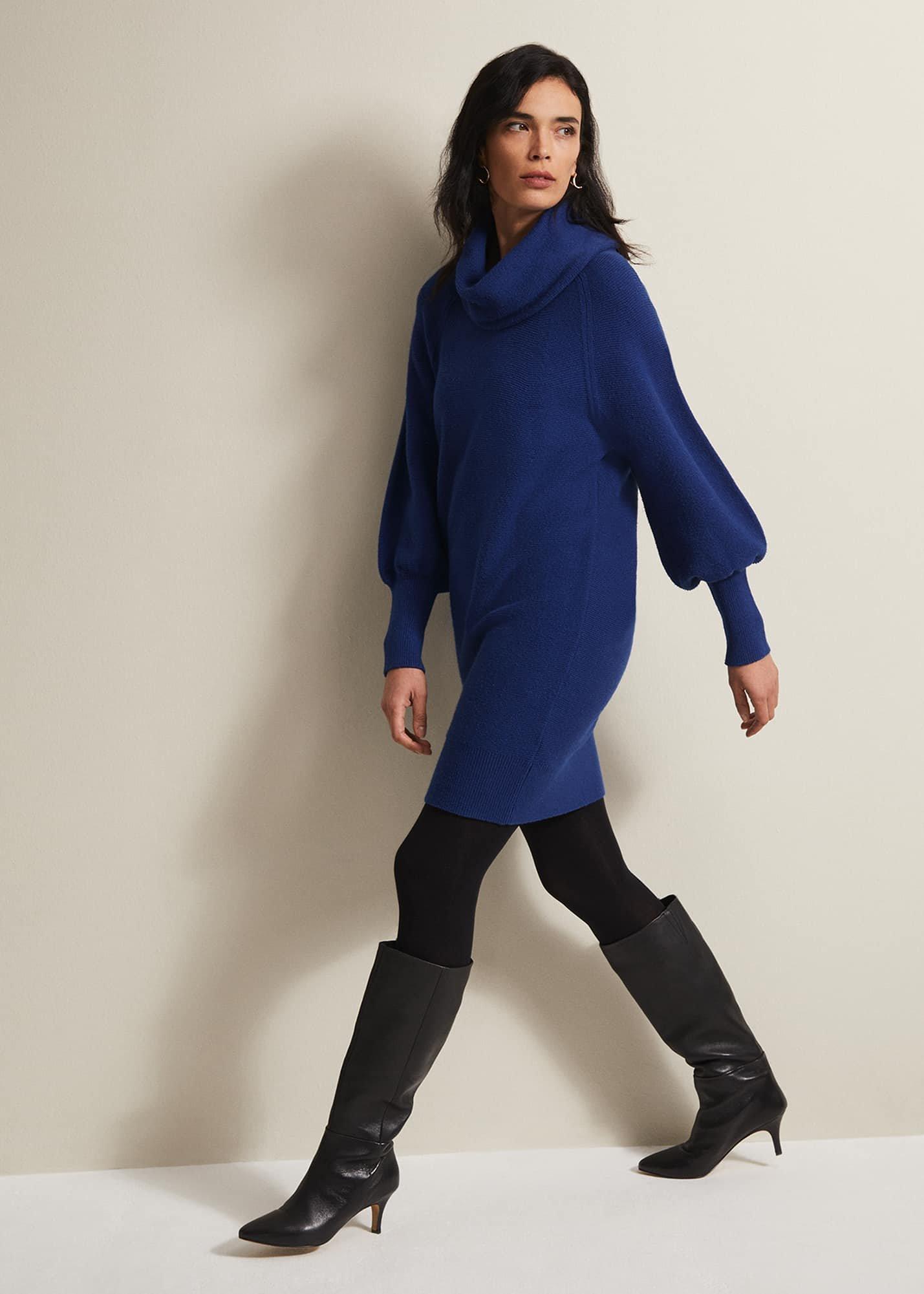 Dahlie Chunky Knit Tunic Mini Dress