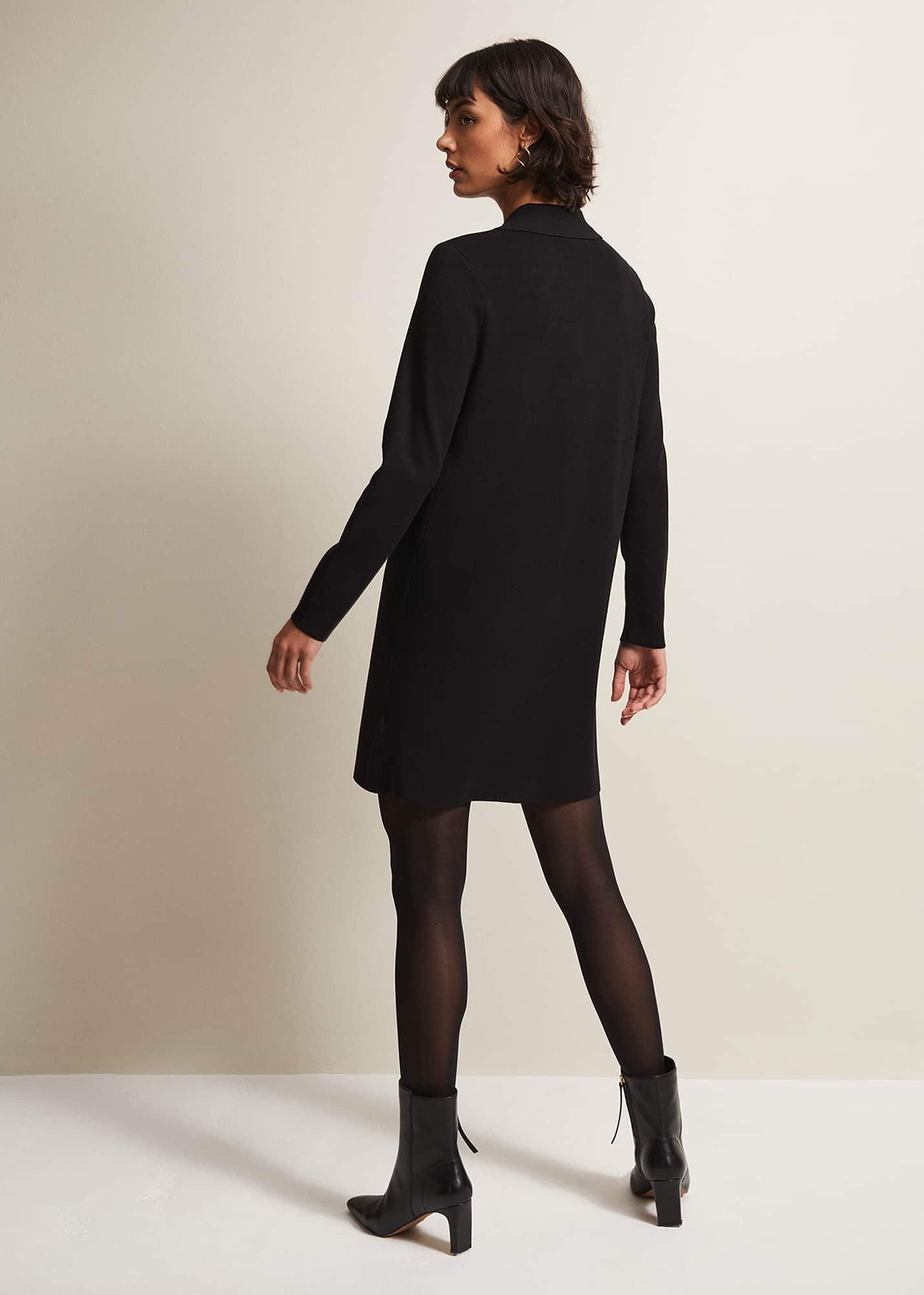 Azealia Fine Knit Tunic Mini Dress