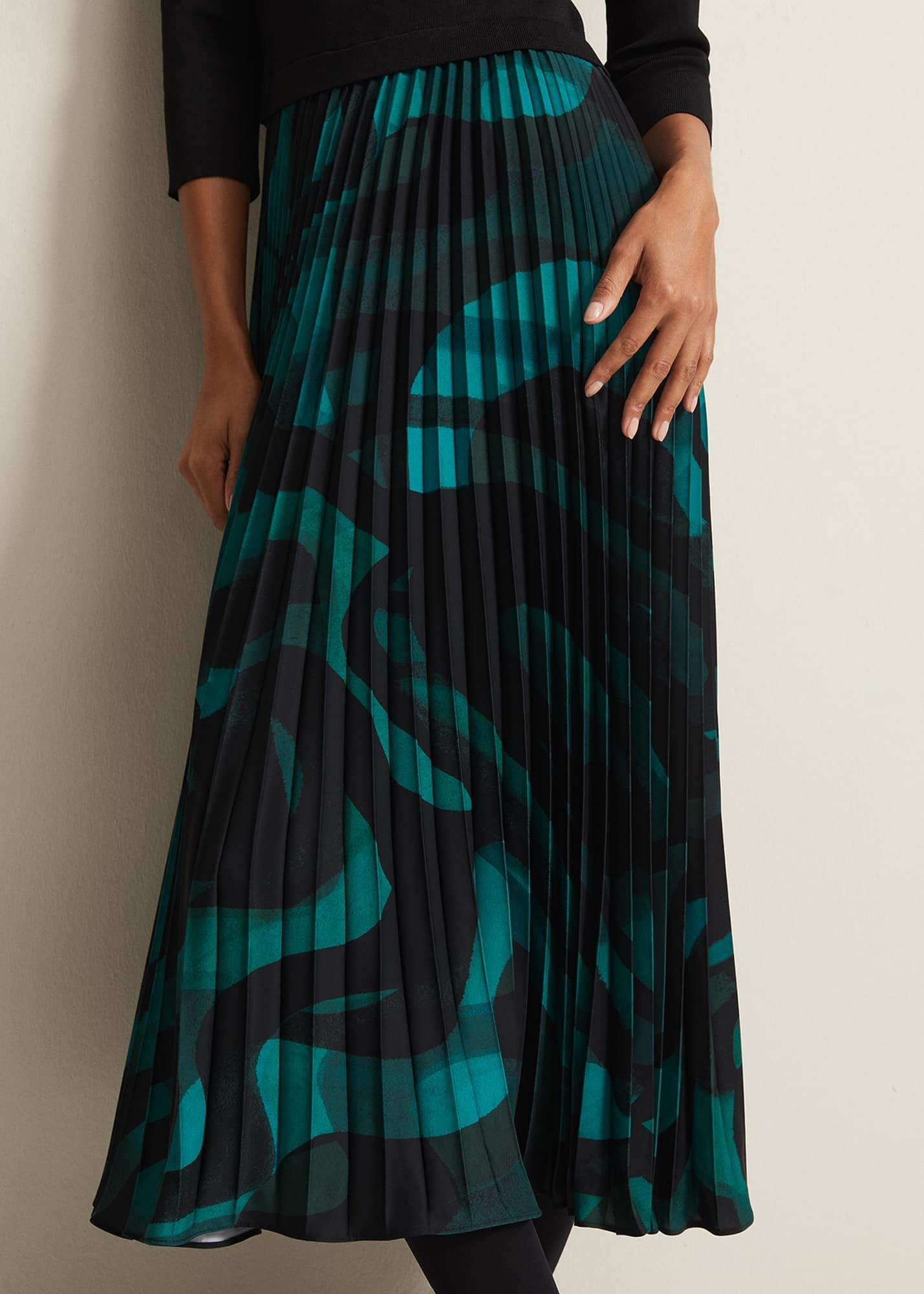 Sia Swirl Print Midi Dress