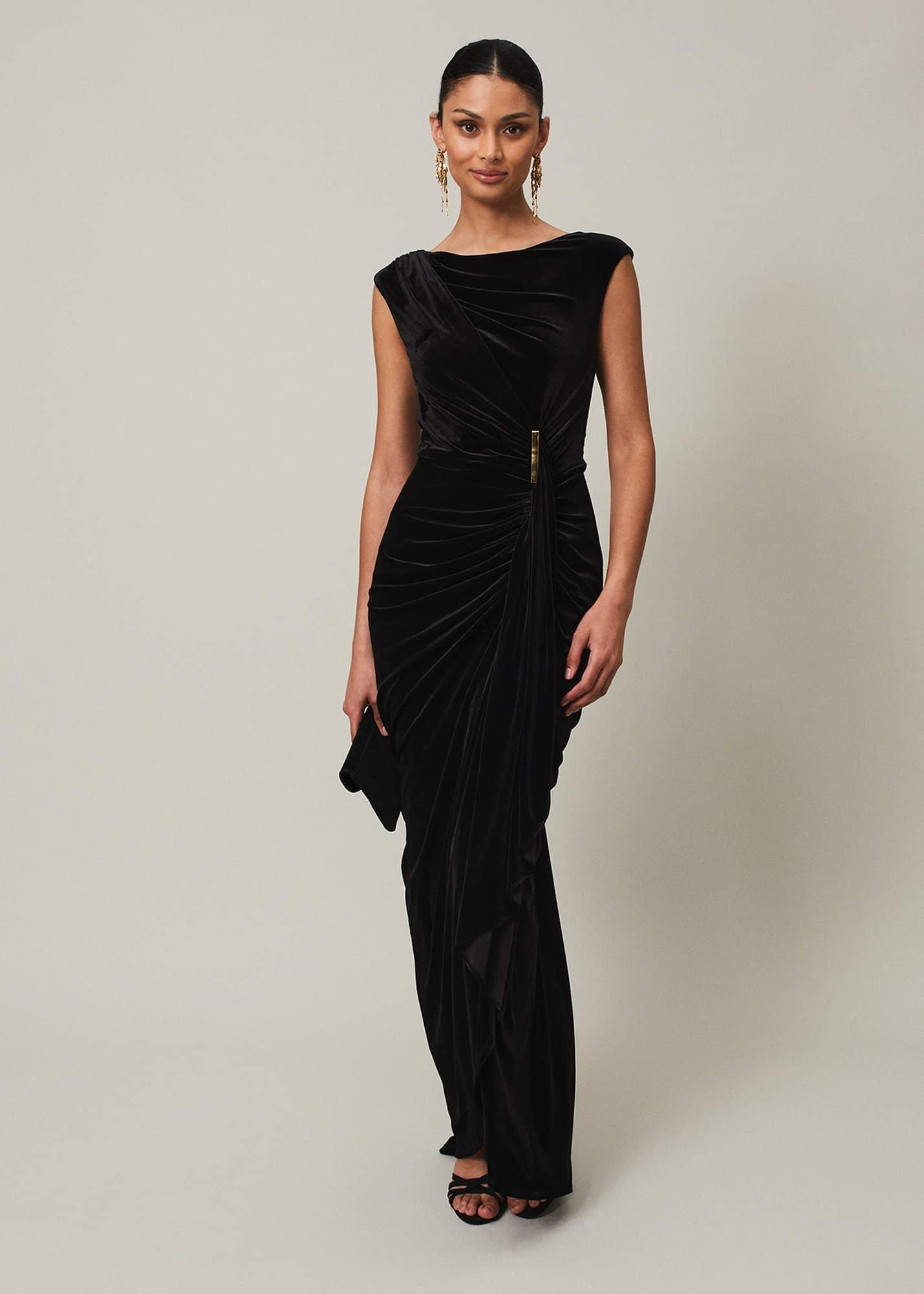 Donna Velvet Maxi Dress