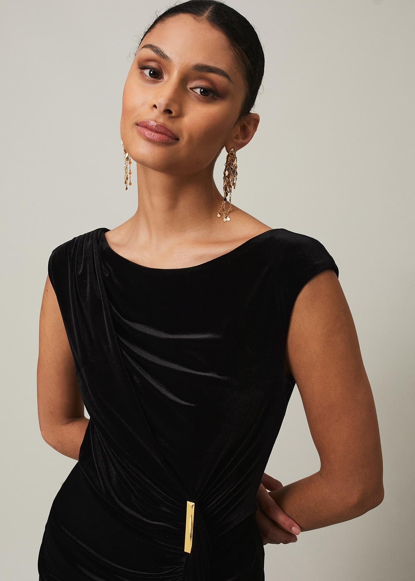 Donna Velvet Maxi Dress