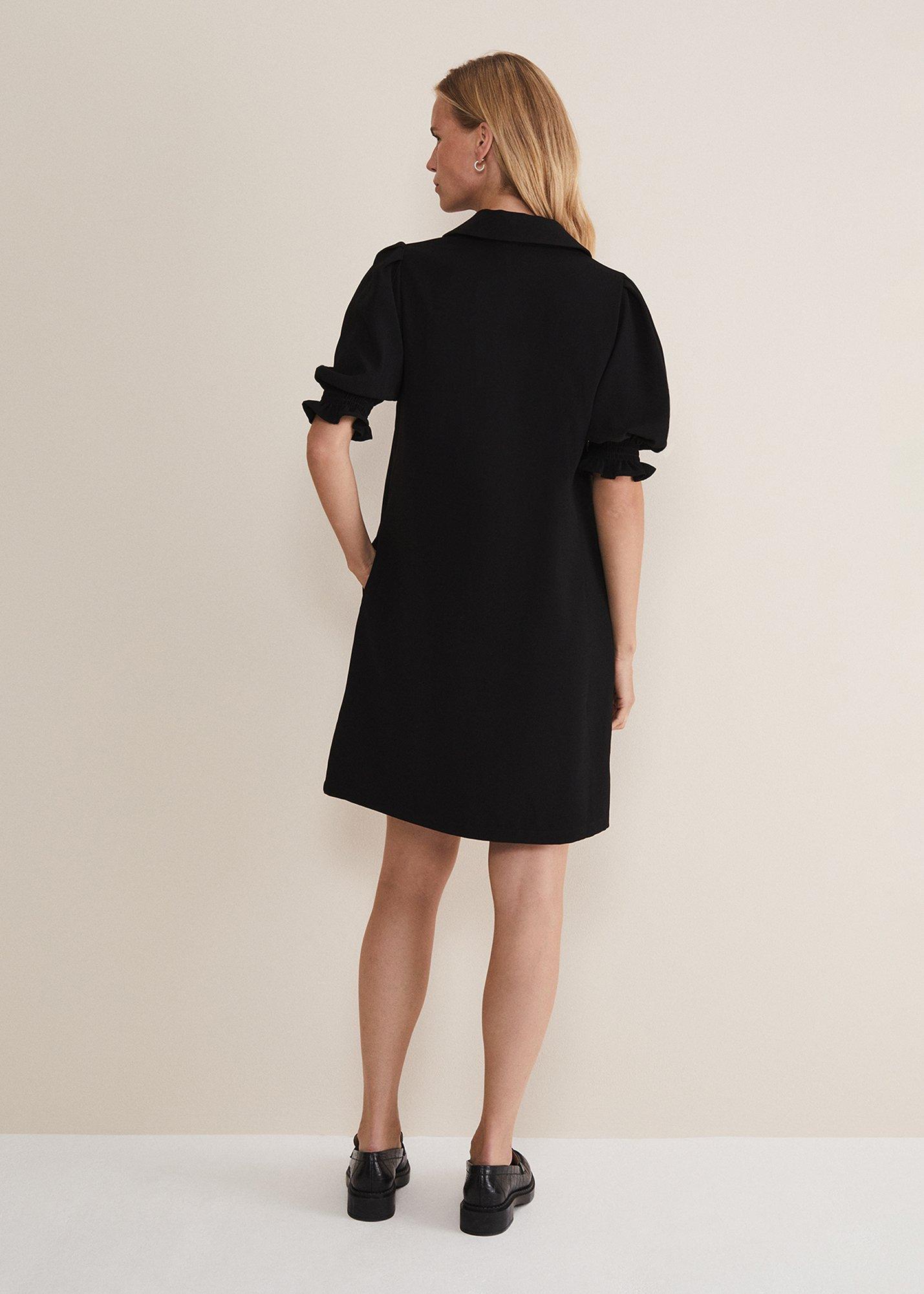 Candice Black Zip Mini Dress