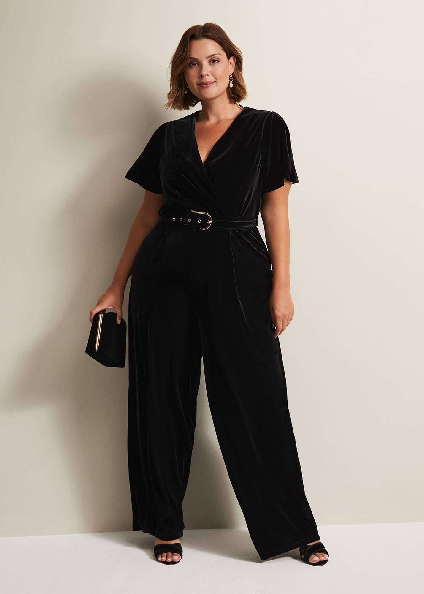 Holly Black Velvet Jumpsuit